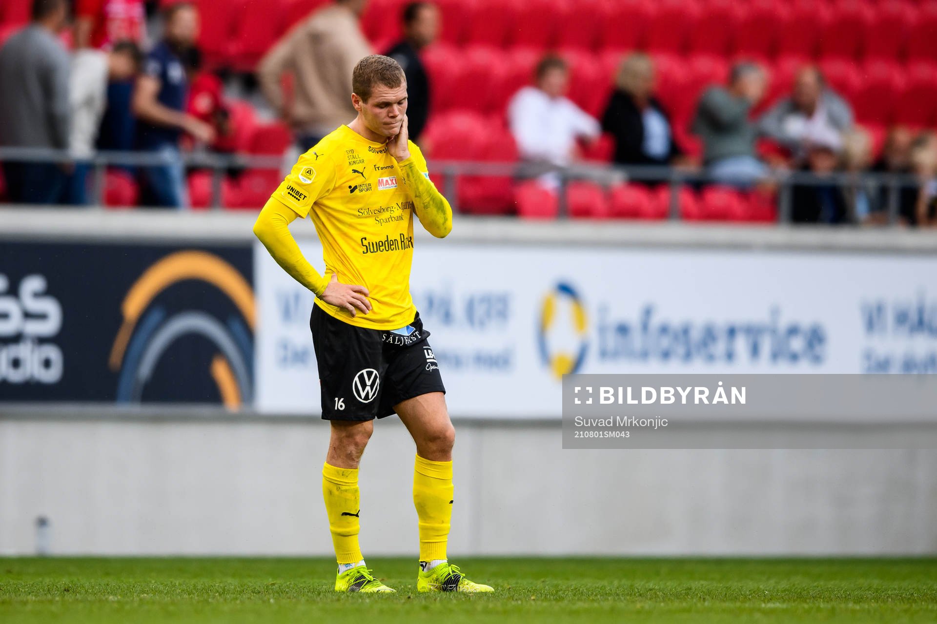 Mjällbys Jacob Bergström deppar