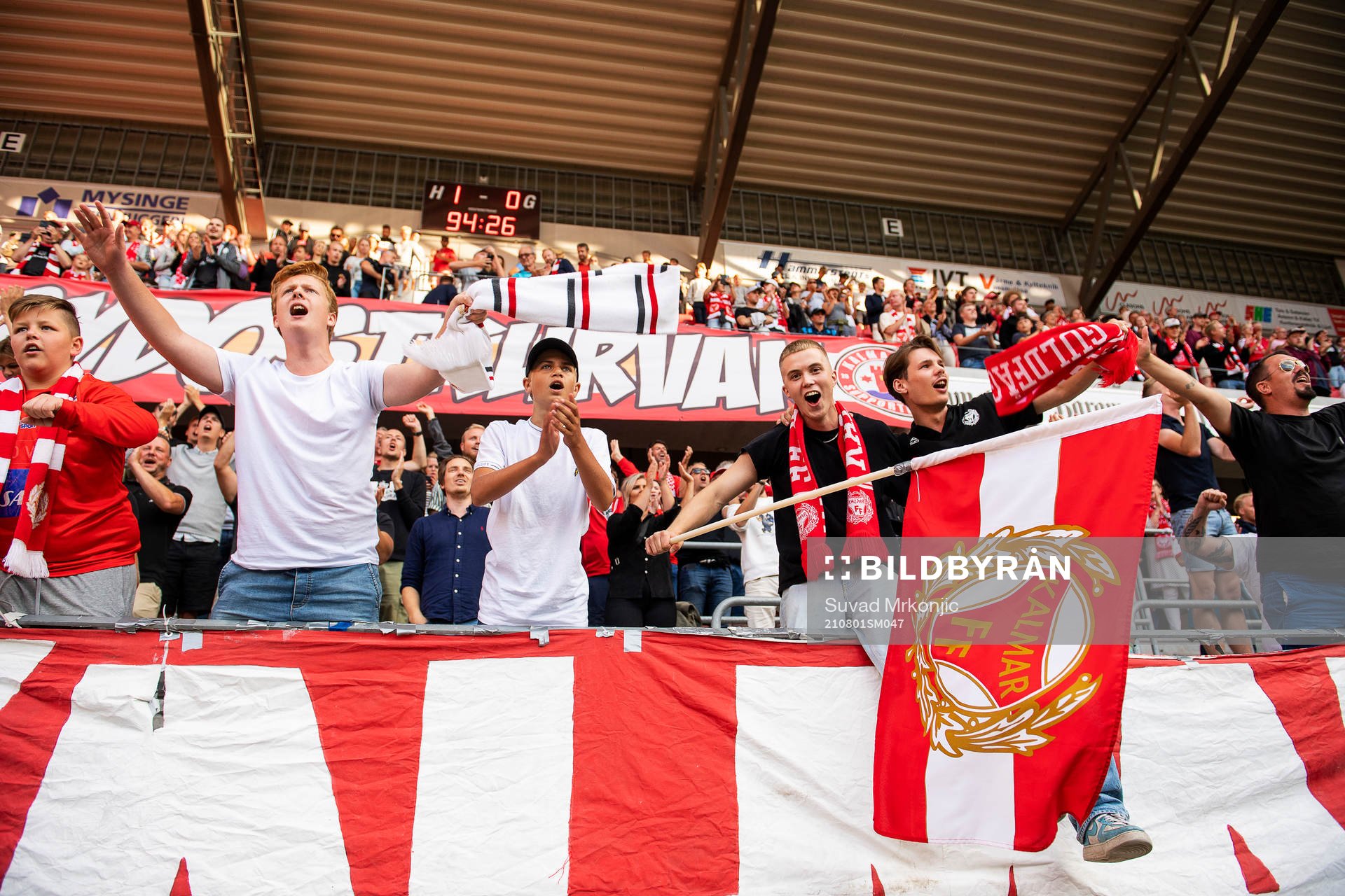 Kalmars fans jublar