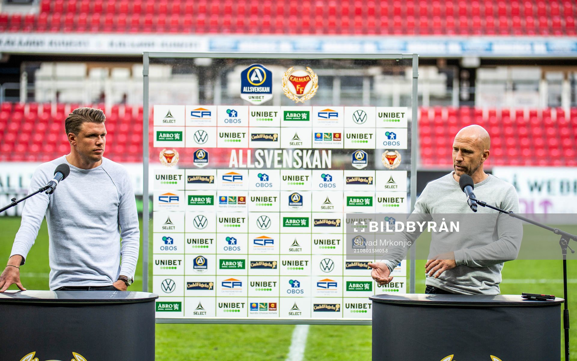 Mjällbys tränare Christian Järdler och Kalmars tränare