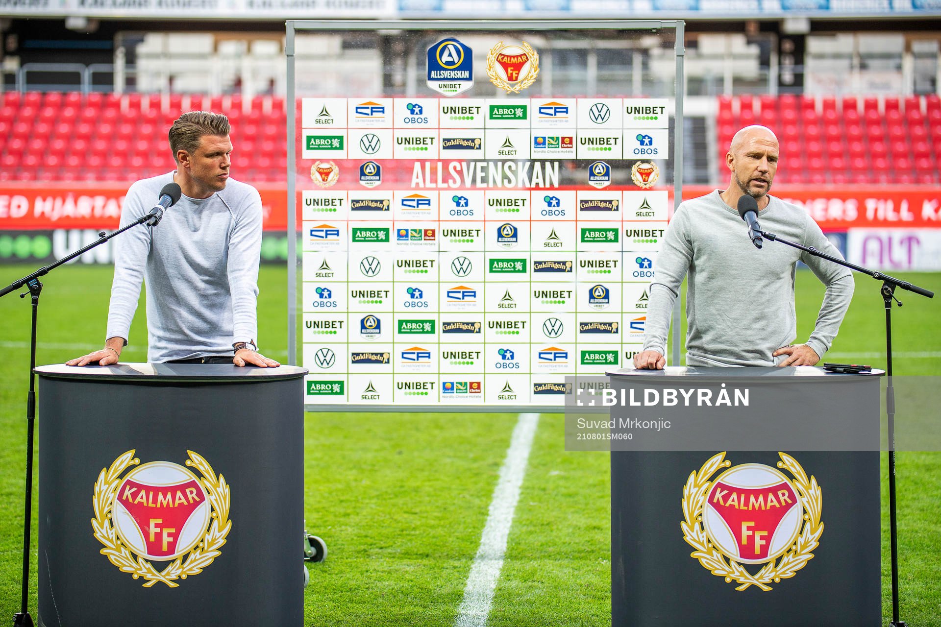 Mjällbys tränare Christian Järdler och Kalmars tränare