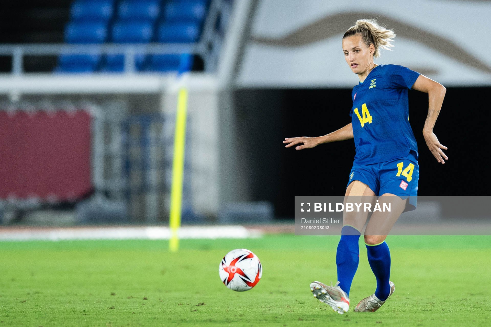 Nathalie Björn of Sweden in the women´s football match