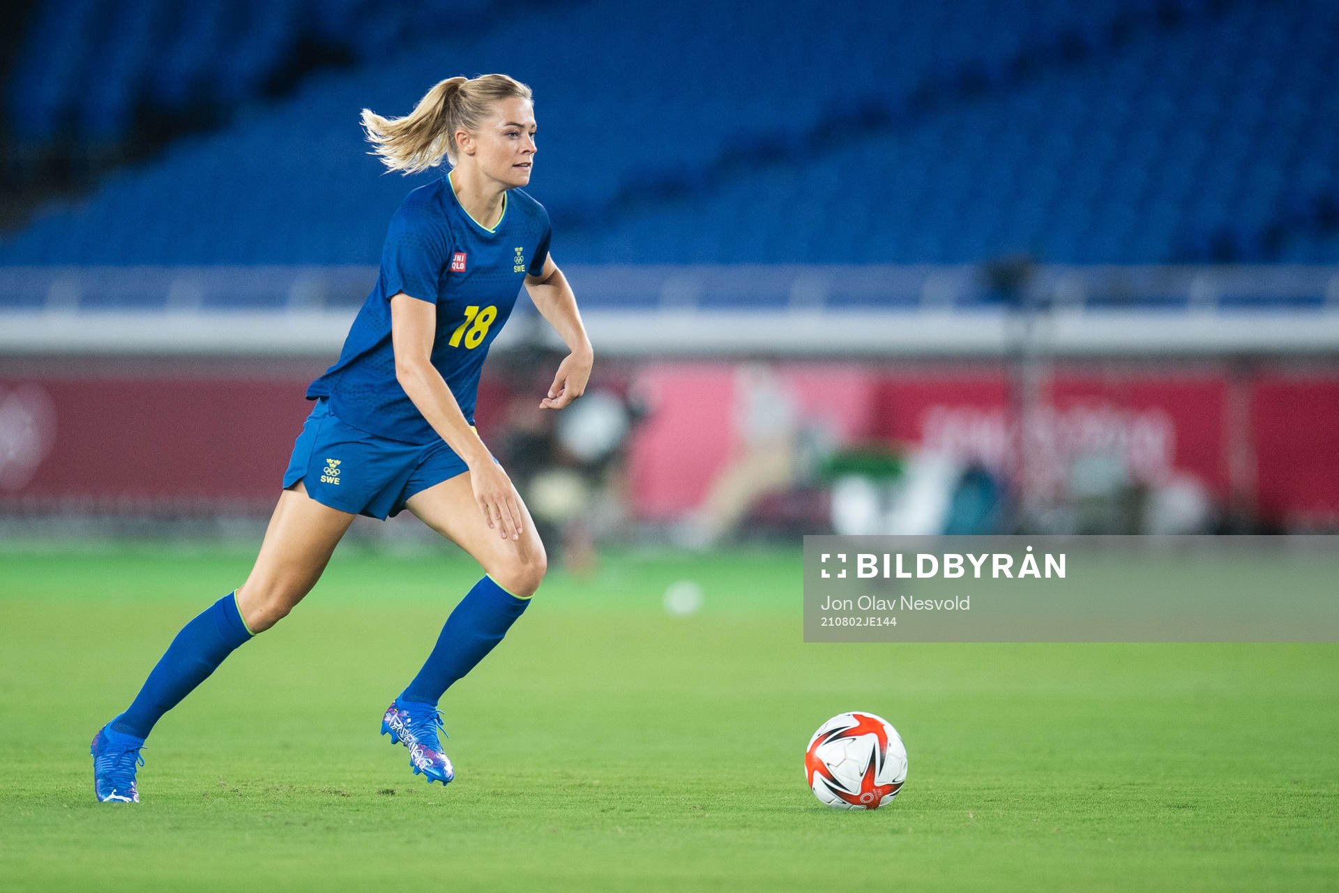 Fridolina Rolfö of Sweden in the women´s football match
