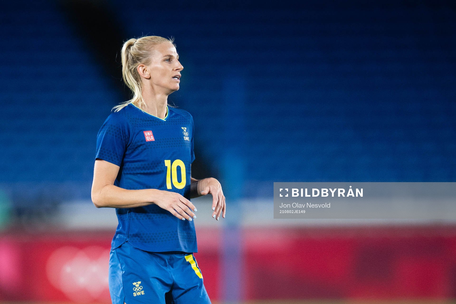 Sofia Jakobsson of Sweden in the women´s football match