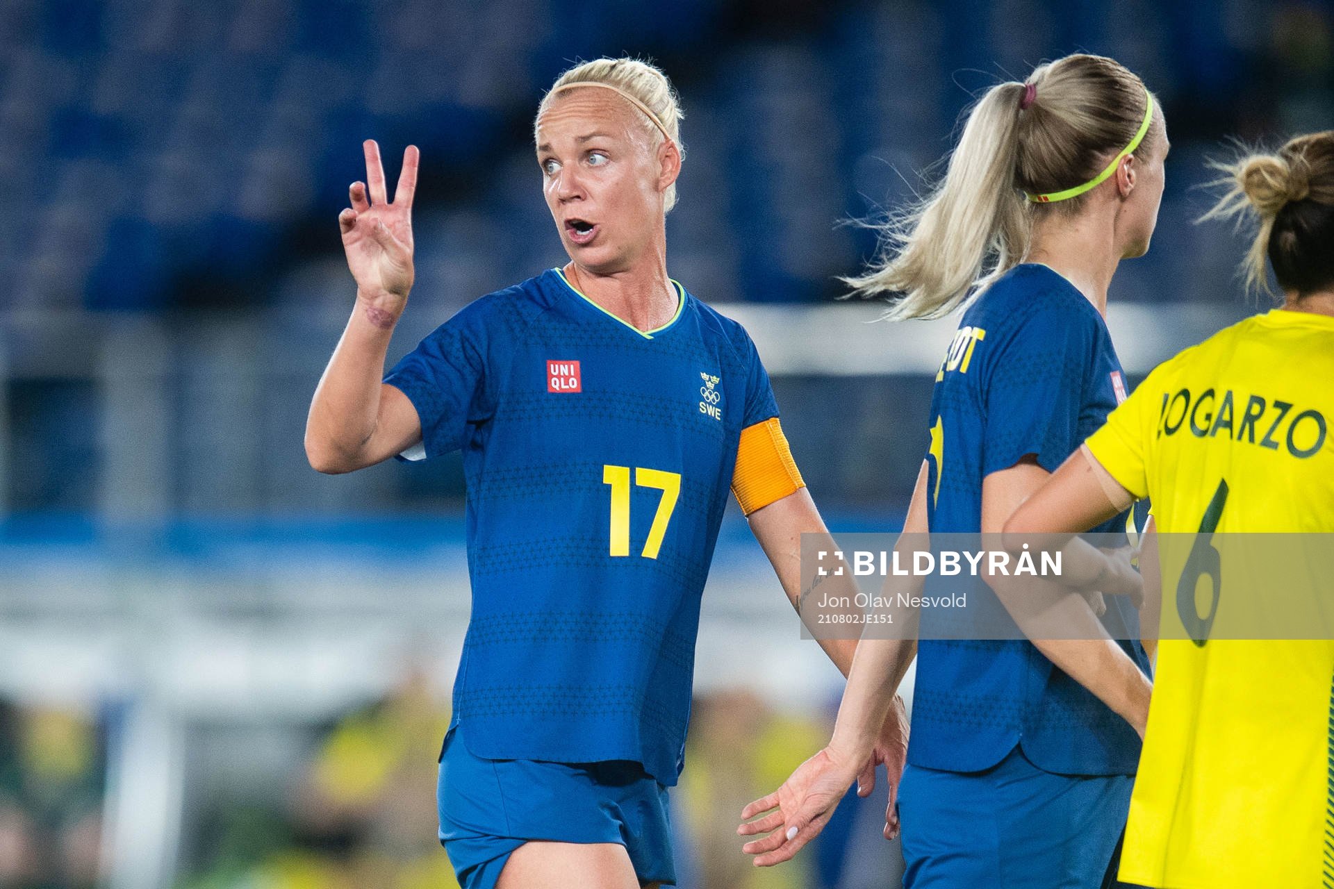Caroline Seger of Sweden in the women´s football match