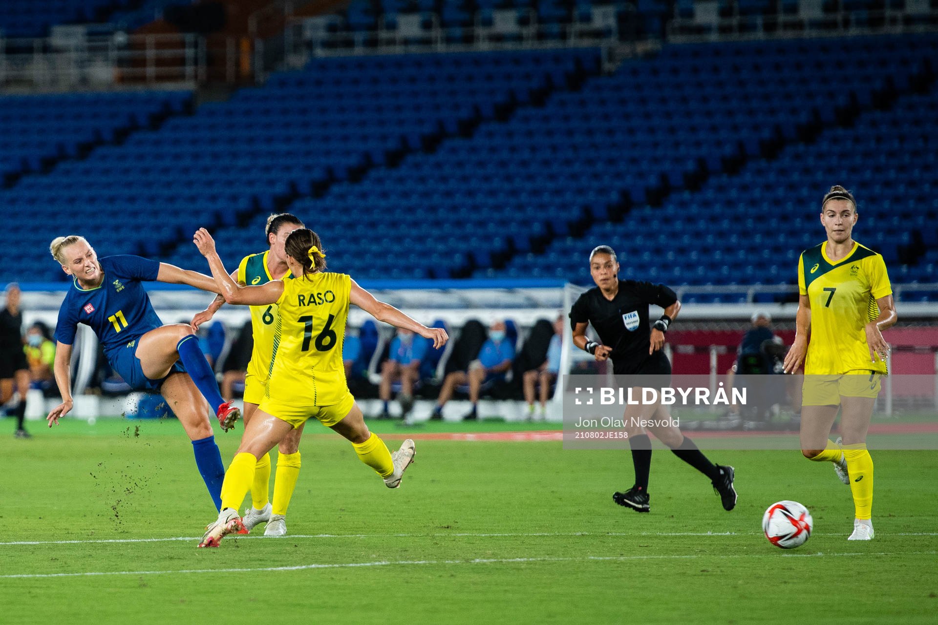 Stina Blackstenius of Sweden in the women´s football match
