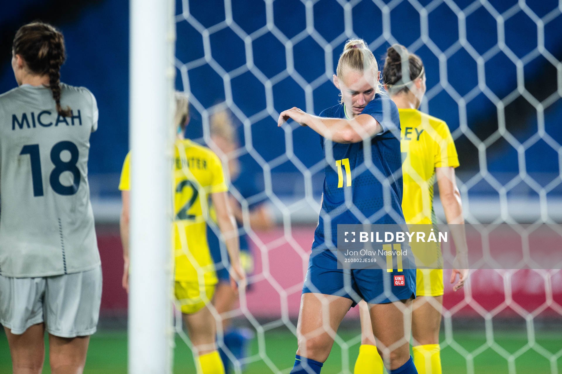 Stina Blackstenius of Sweden looks dejected in the women´s