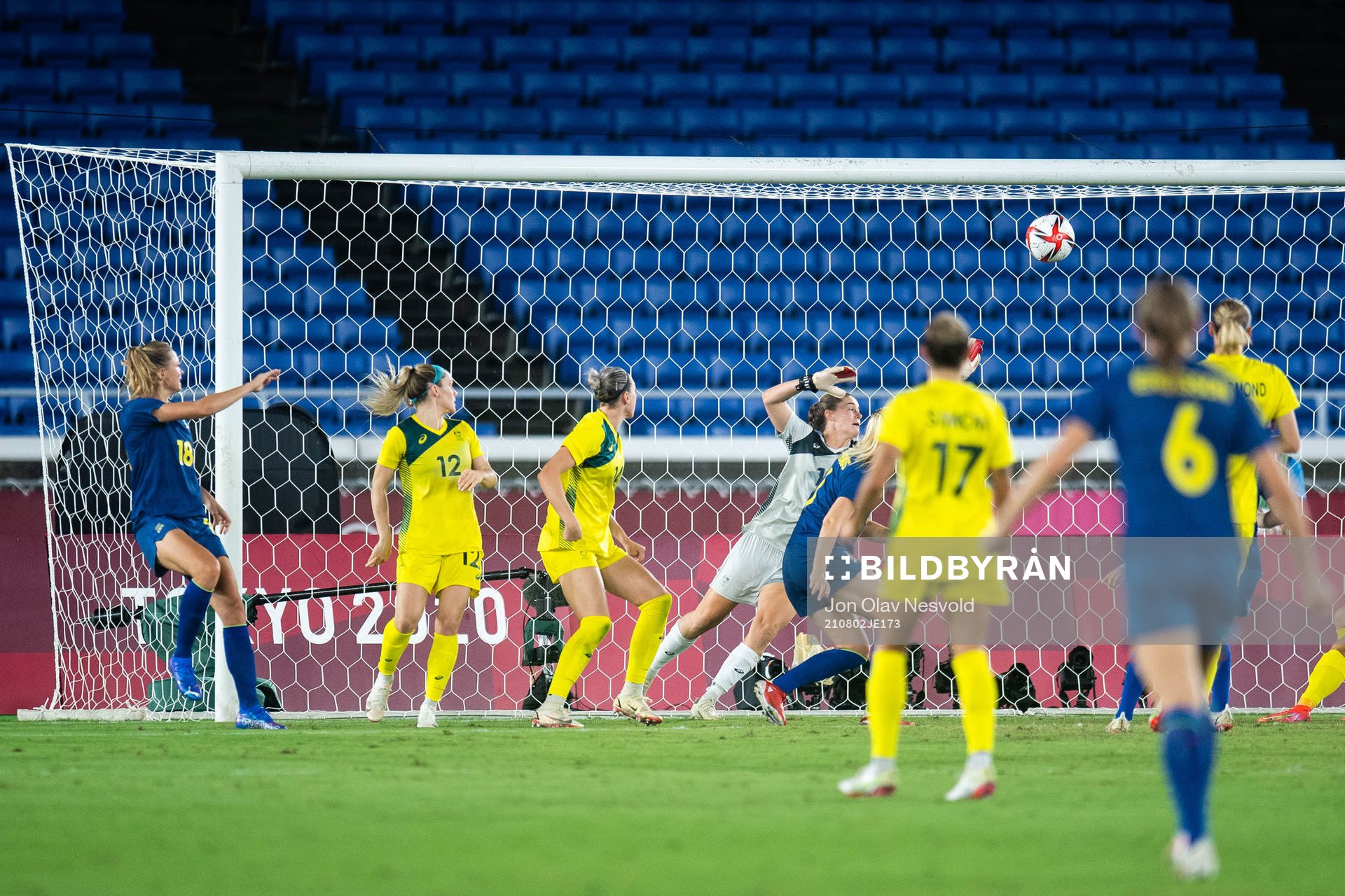 Fridolina Rolfö of Sweden scores 0-1  in the women´s