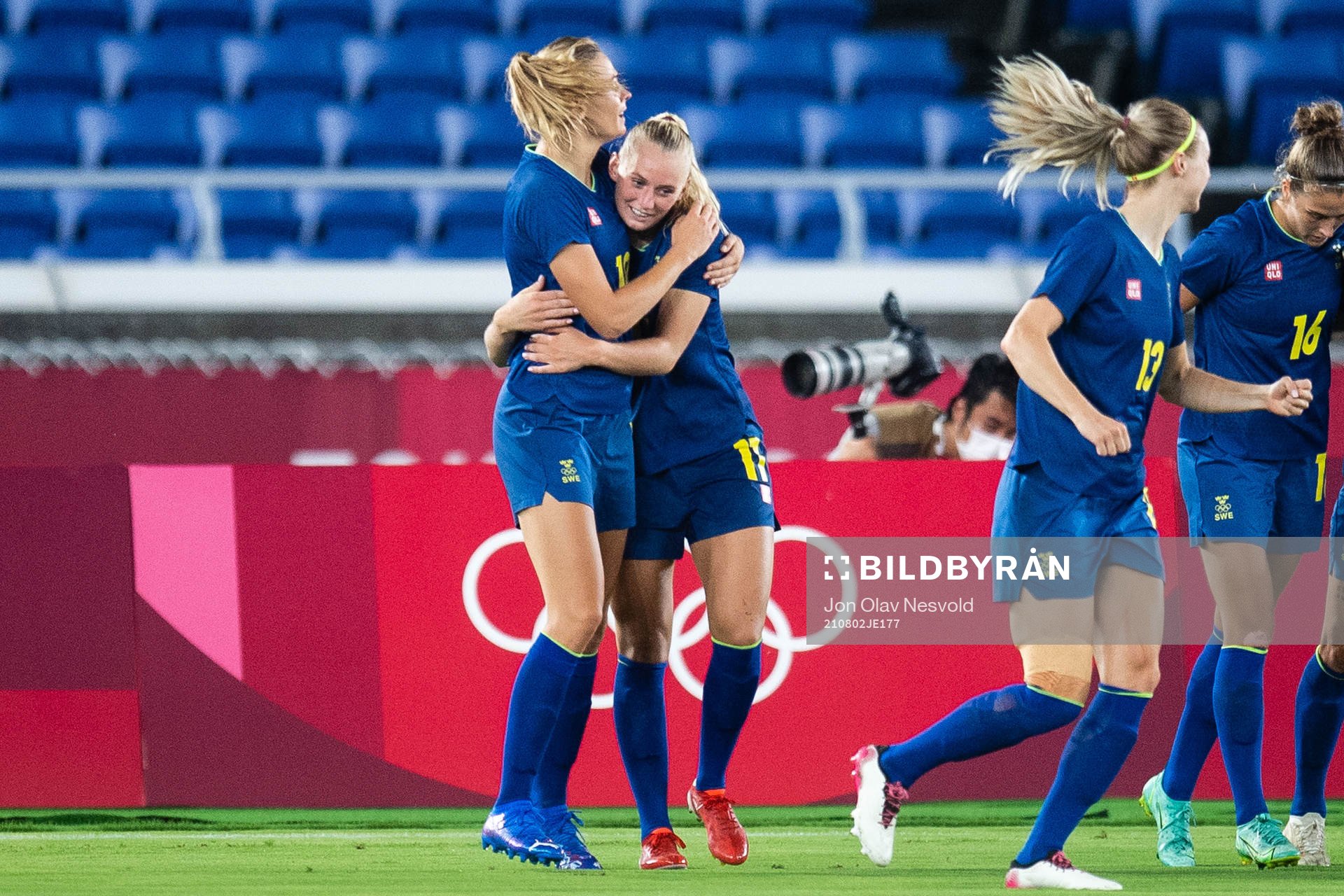 Fridolina Rolfö of Sweden celebrates 0-1  in the women´s