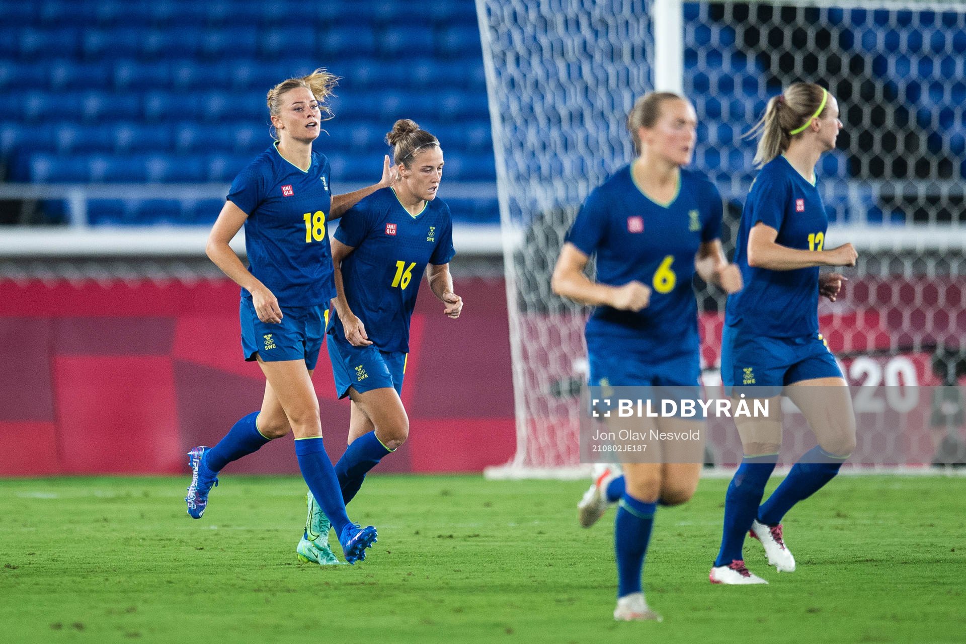 Fridolina Rolfö of Sweden celebrates 0-1 in the women´s
