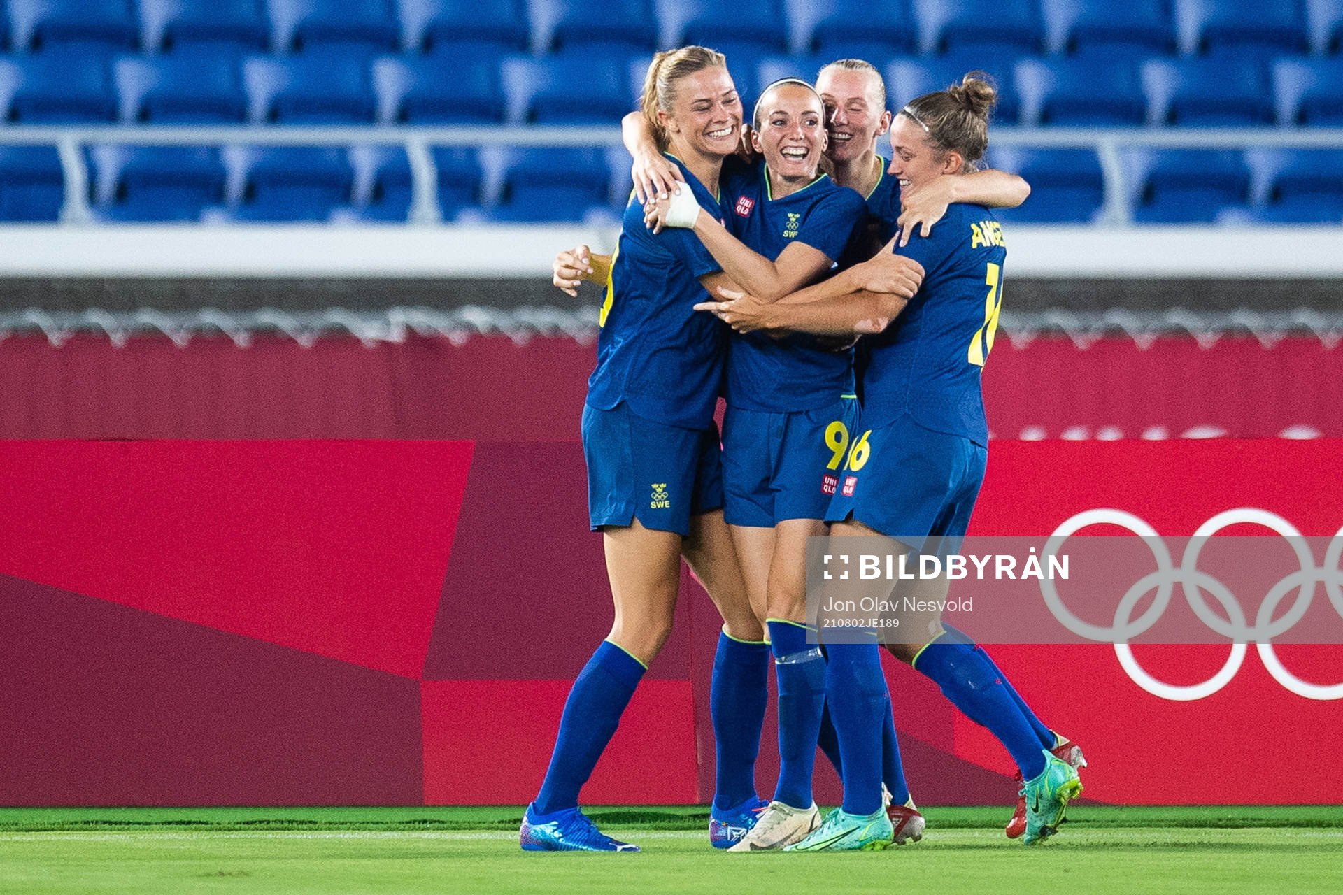 Fridolina Rolfö of Sweden celebrates 0-1  in the women´s