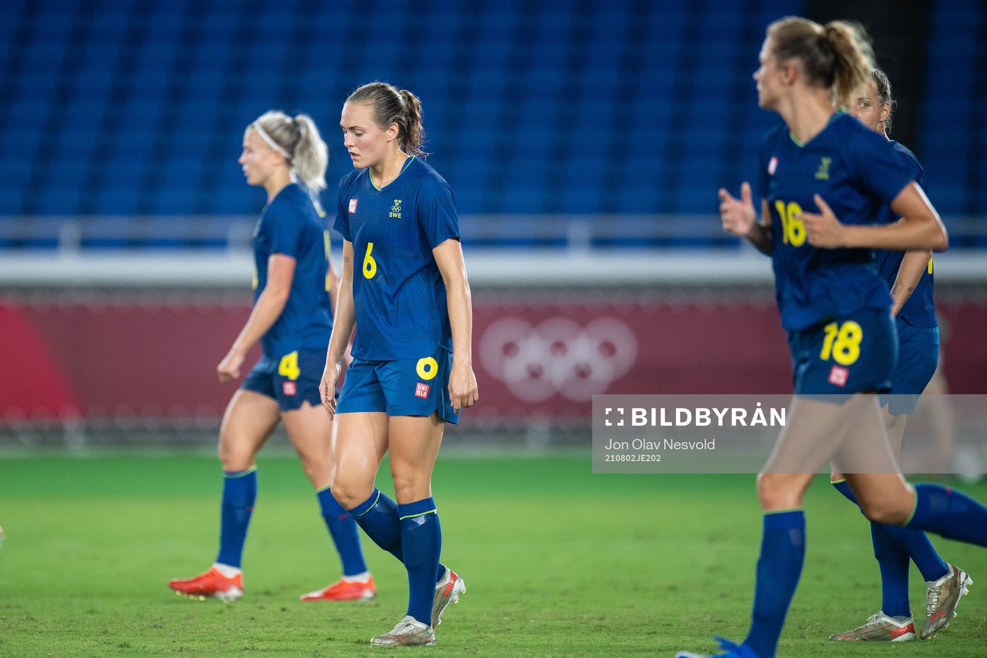 Hanna Glas, Magdalena Eriksson and Fridolina Rolfö of