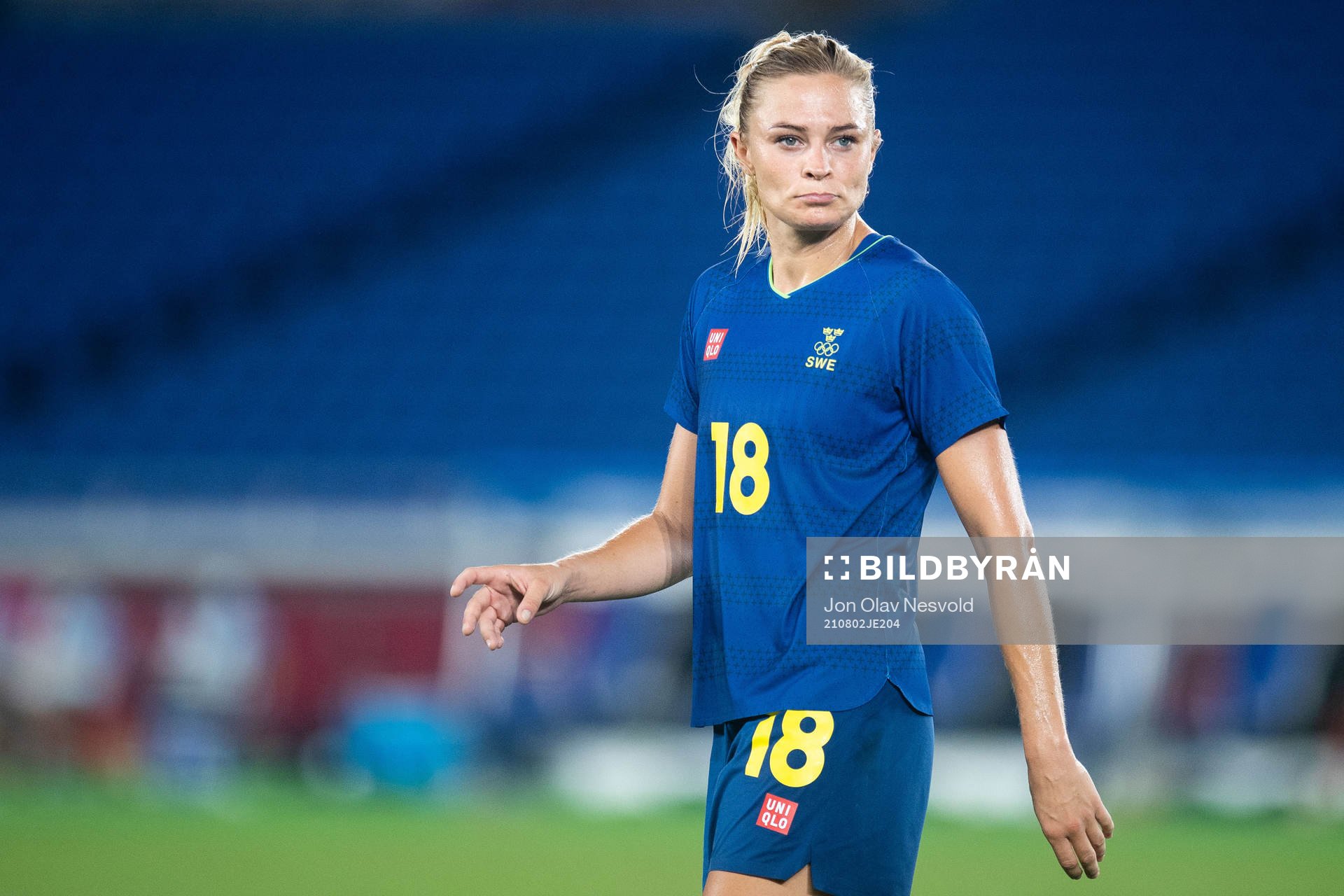 Fridolina Rolfö of Sweden in the women´s football match