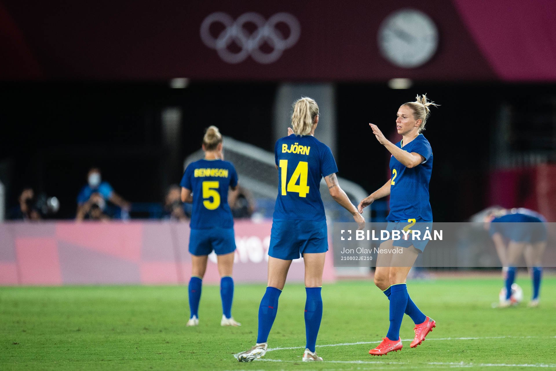 Jonna Andersson of Sweden in the women´s football match
