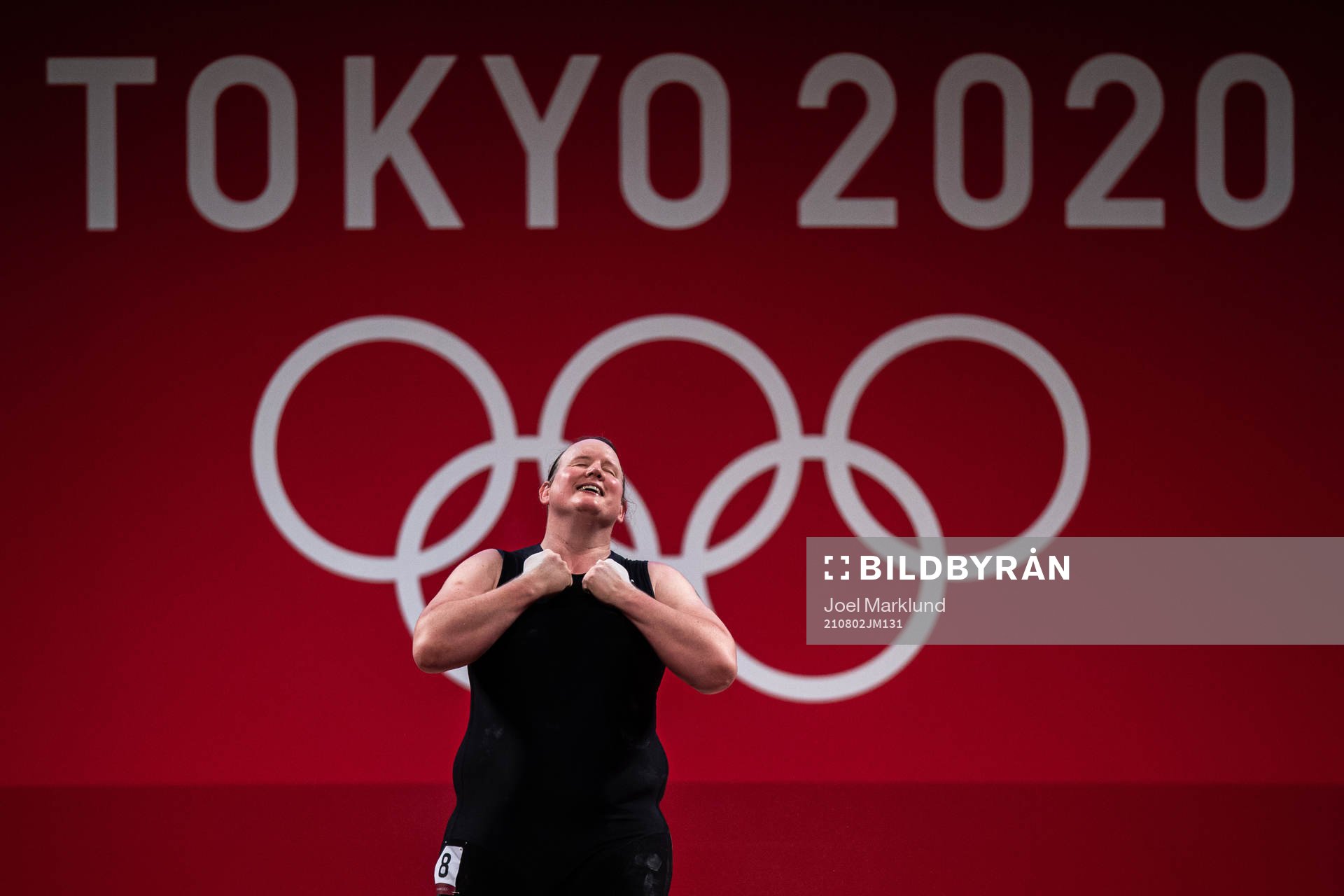 Laurel Hubbard of New Zealand competes in Women’s +87kg Group A weightlifting during day 10 of the Tokyo 2020 Olympic Games on August 2, 2021 in Tokyo. Hubbard wrote history together with Canadian football player Quinn by becoming the first openly transgender female athletes to compete at the Olympics.