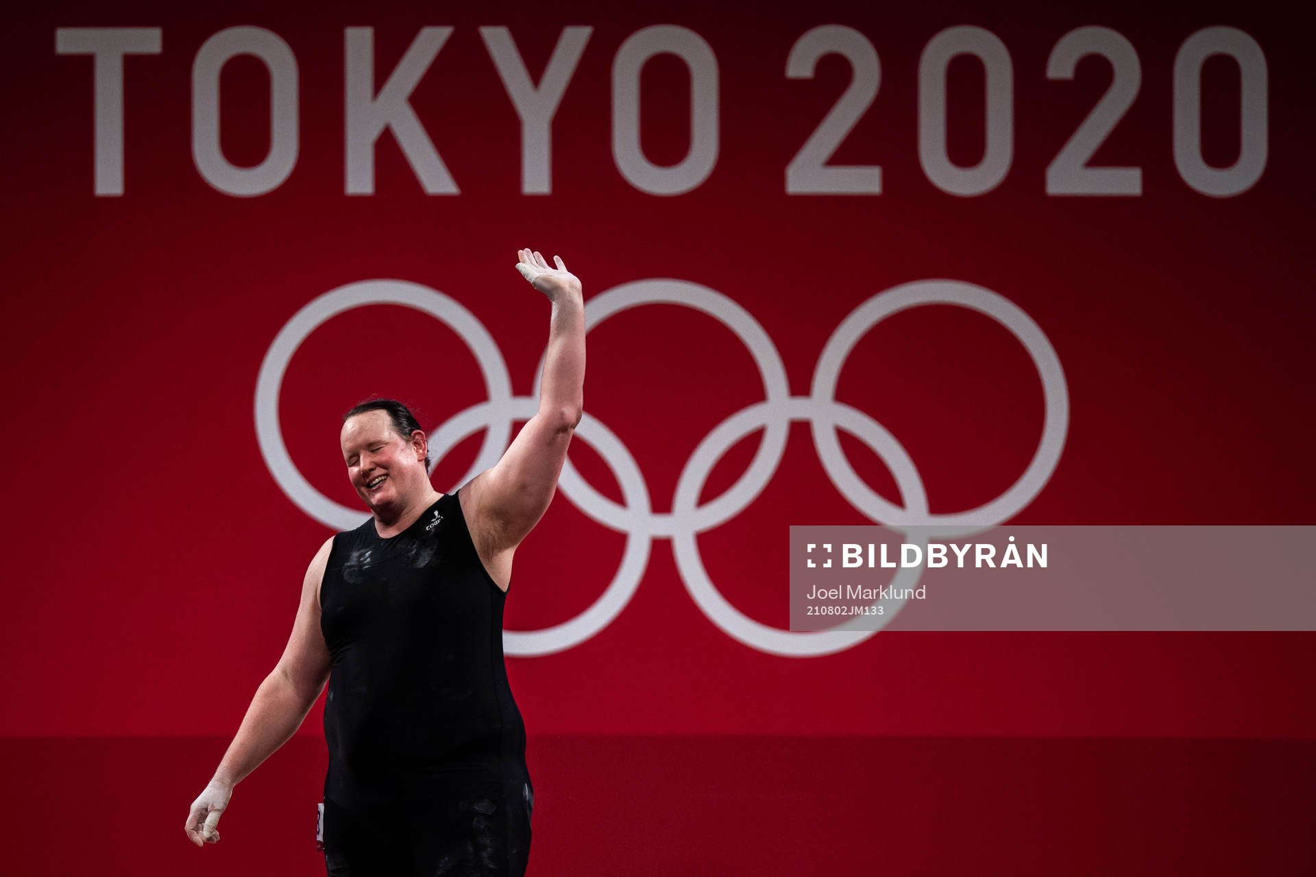 Laurel Hubbard of New Zealand competes in Women’s +87kg Group A weightlifting during day 10 of the Tokyo 2020 Olympic Games on August 2, 2021 in Tokyo. Hubbard wrote history together with Canadian football player Quinn by becoming the first openly transgender female athletes to compete at the Olympics.