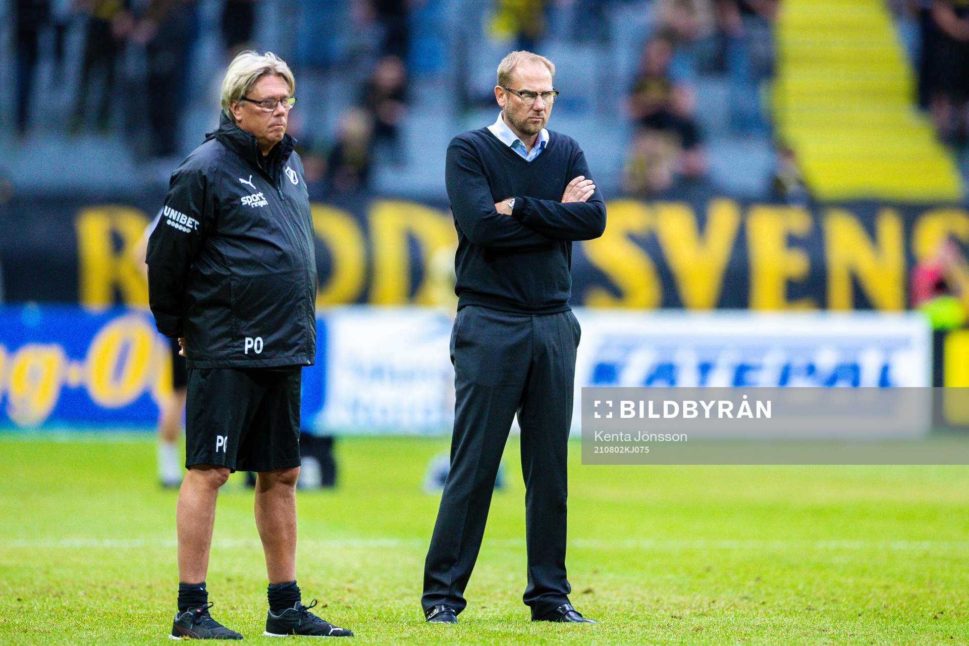 Halmstads analytiker Per Olsson och manager Magnus Haglund
