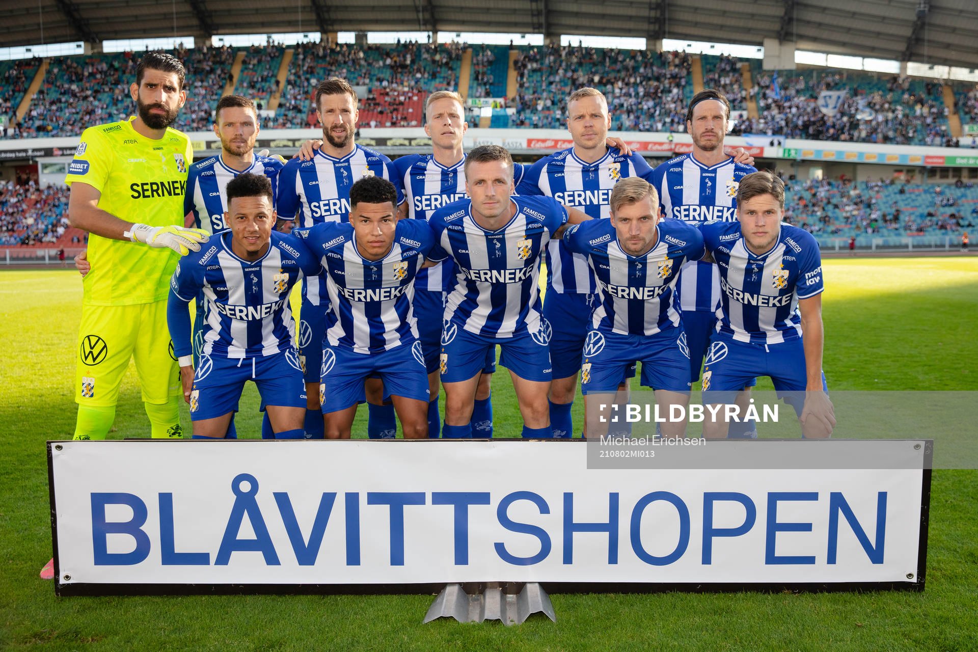 IFK Göteborgs startelva innan fotbollsmatchen i