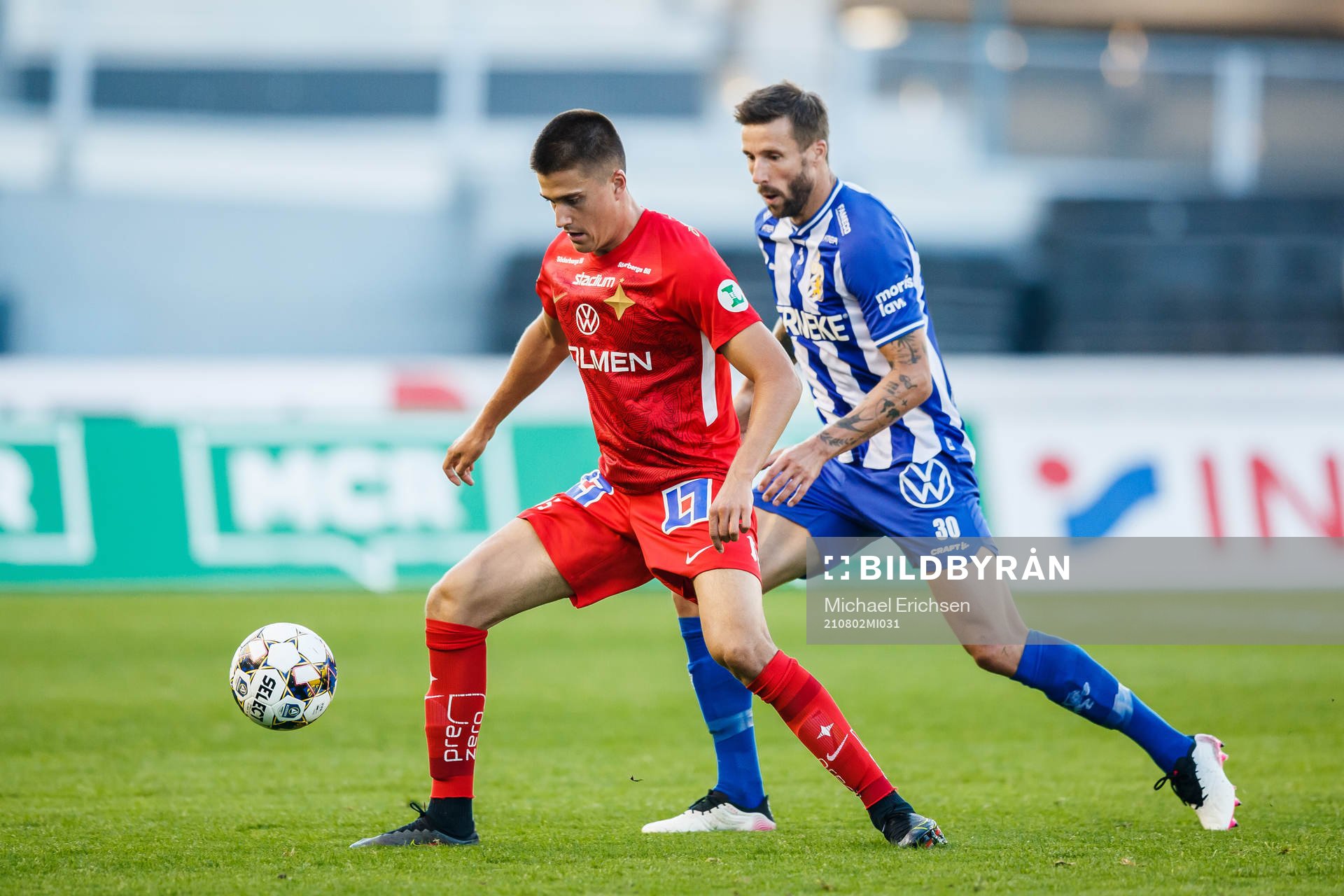 IFK Norrköpings Carl Björk och IFK Göteborgs Mattias