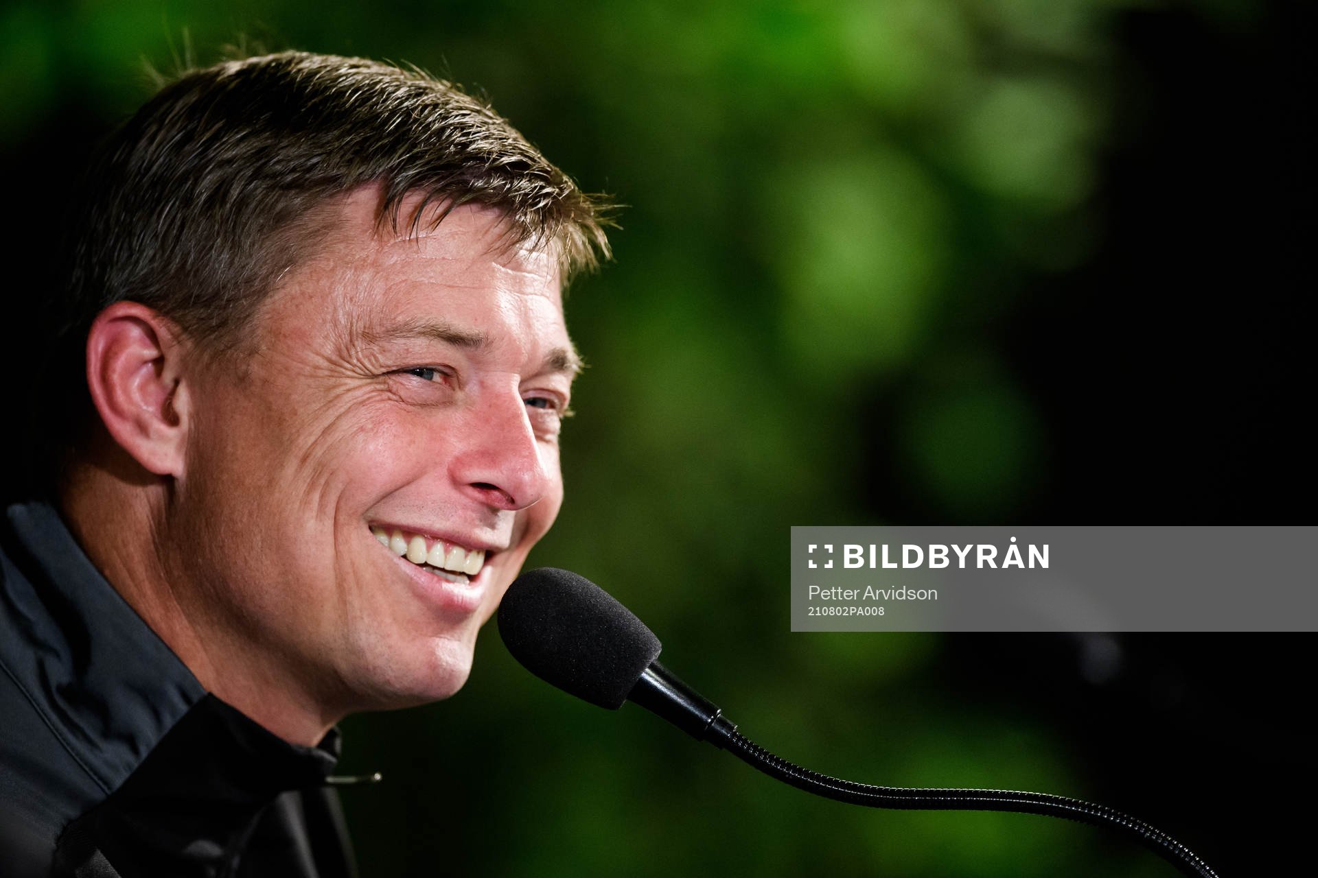 Jon Dahl Tomasson, head coach of Malmö FF during a press conference with Malmö FF ahead of the UEFA Champions League qualifying on August 2, 2021 in Malmö.
