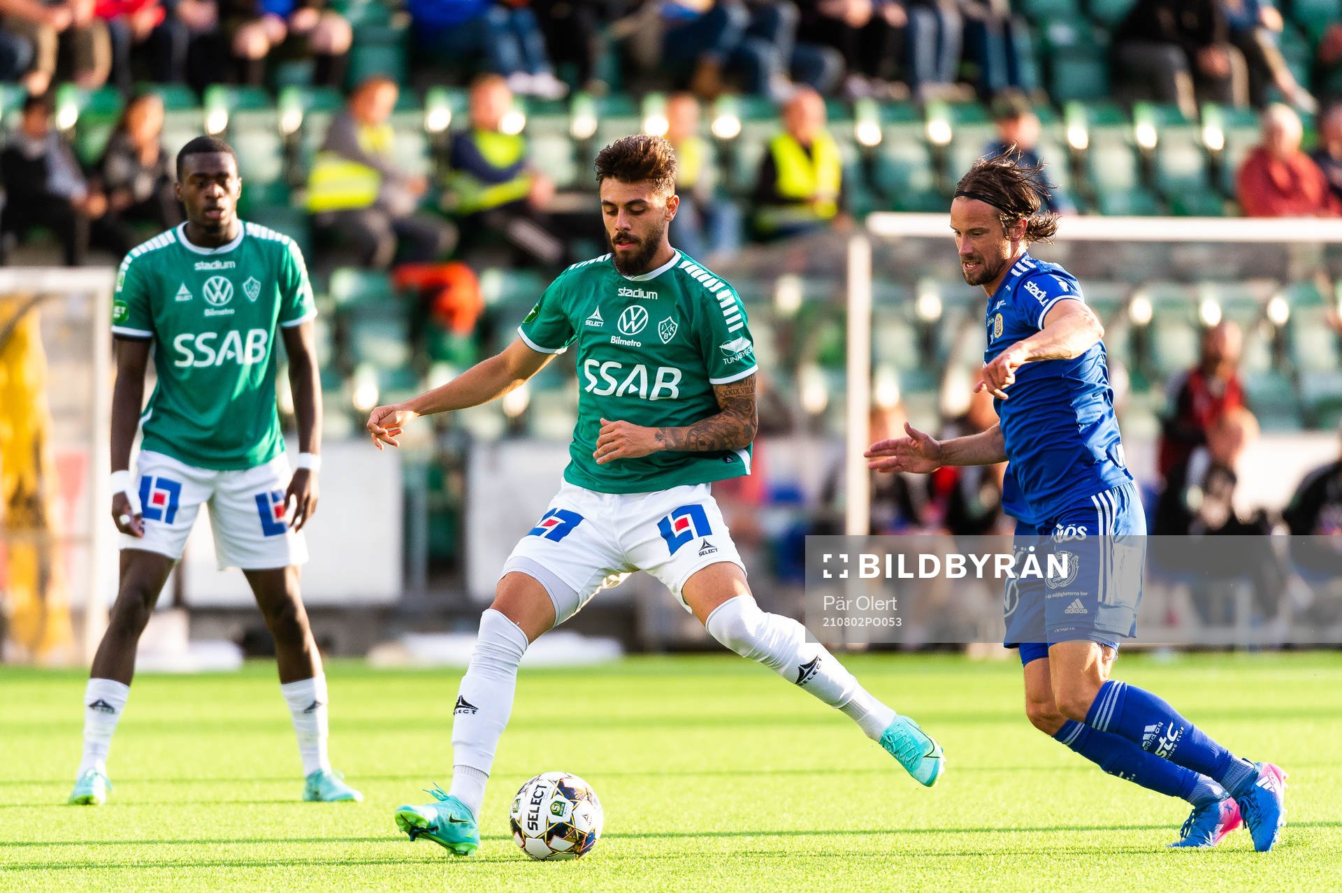Brages Nicolas Gianini Dantas och Sundsvalls Linus Hallenius