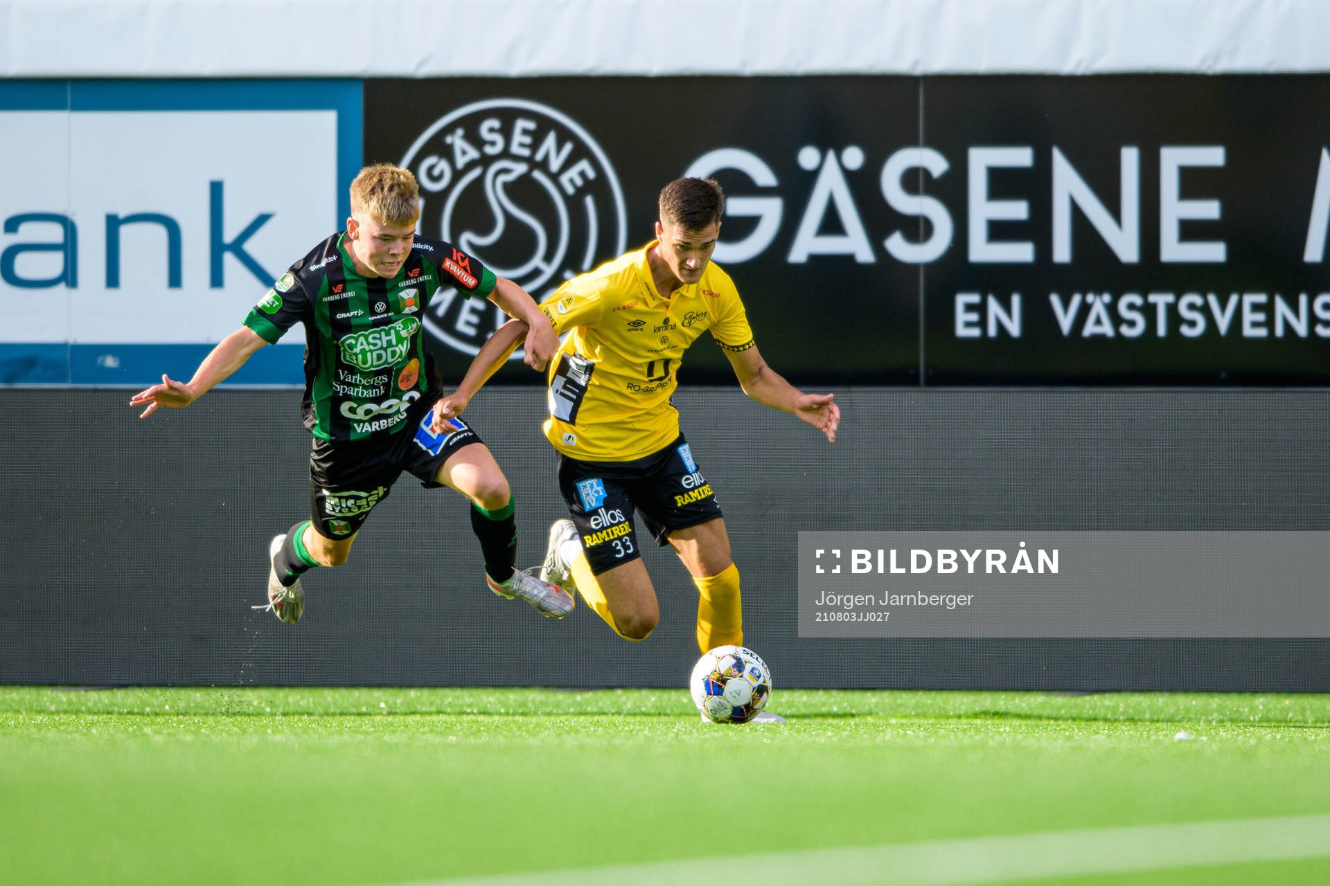 Elfsborgs Amer Jusic och Varbergs Elias Ivarsson