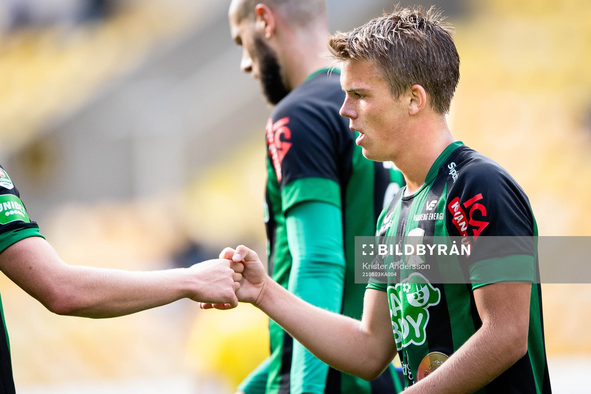Varbergs Victor Karlsson jublar