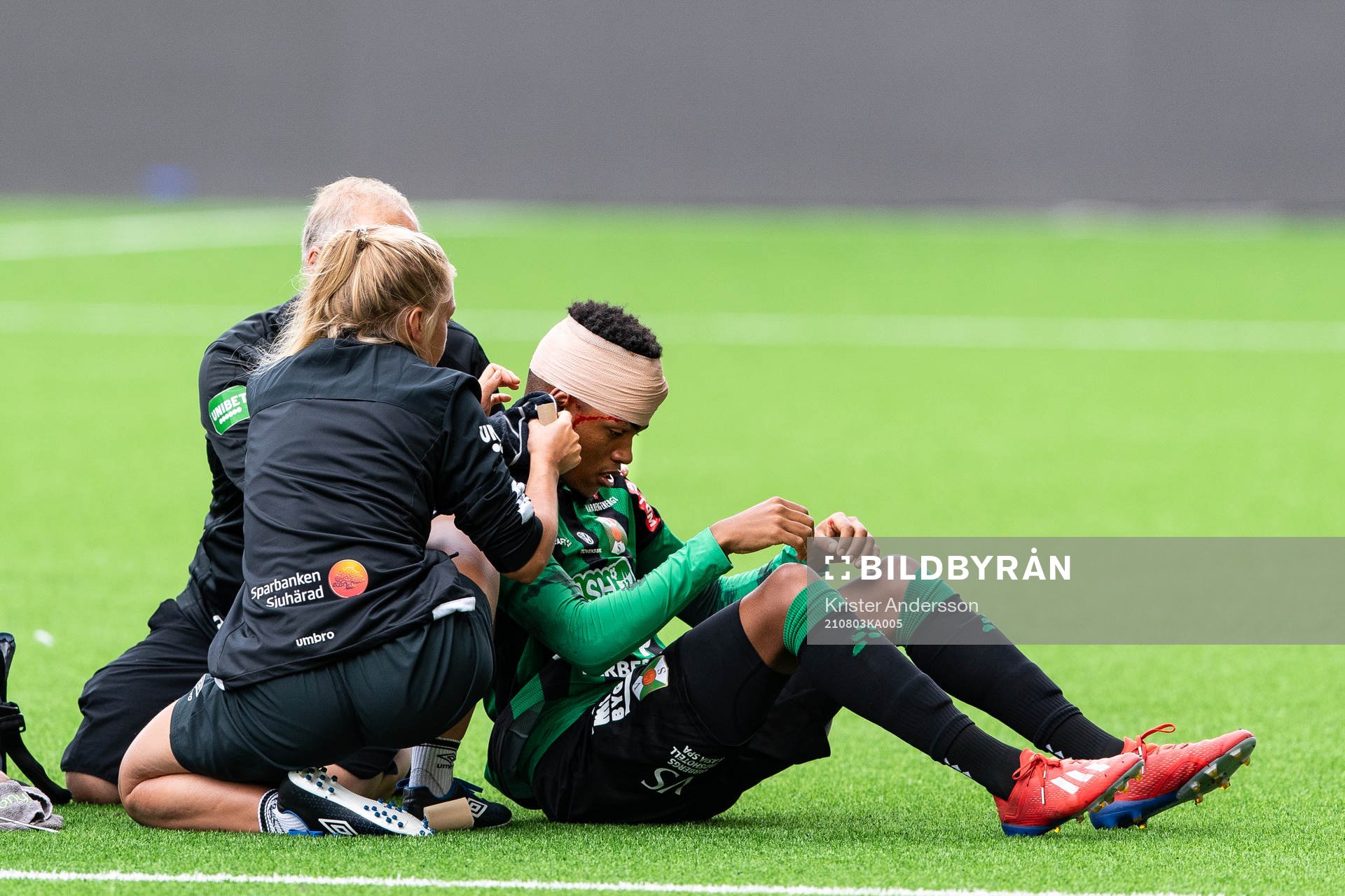 Varbergs Dean Solomons med skada