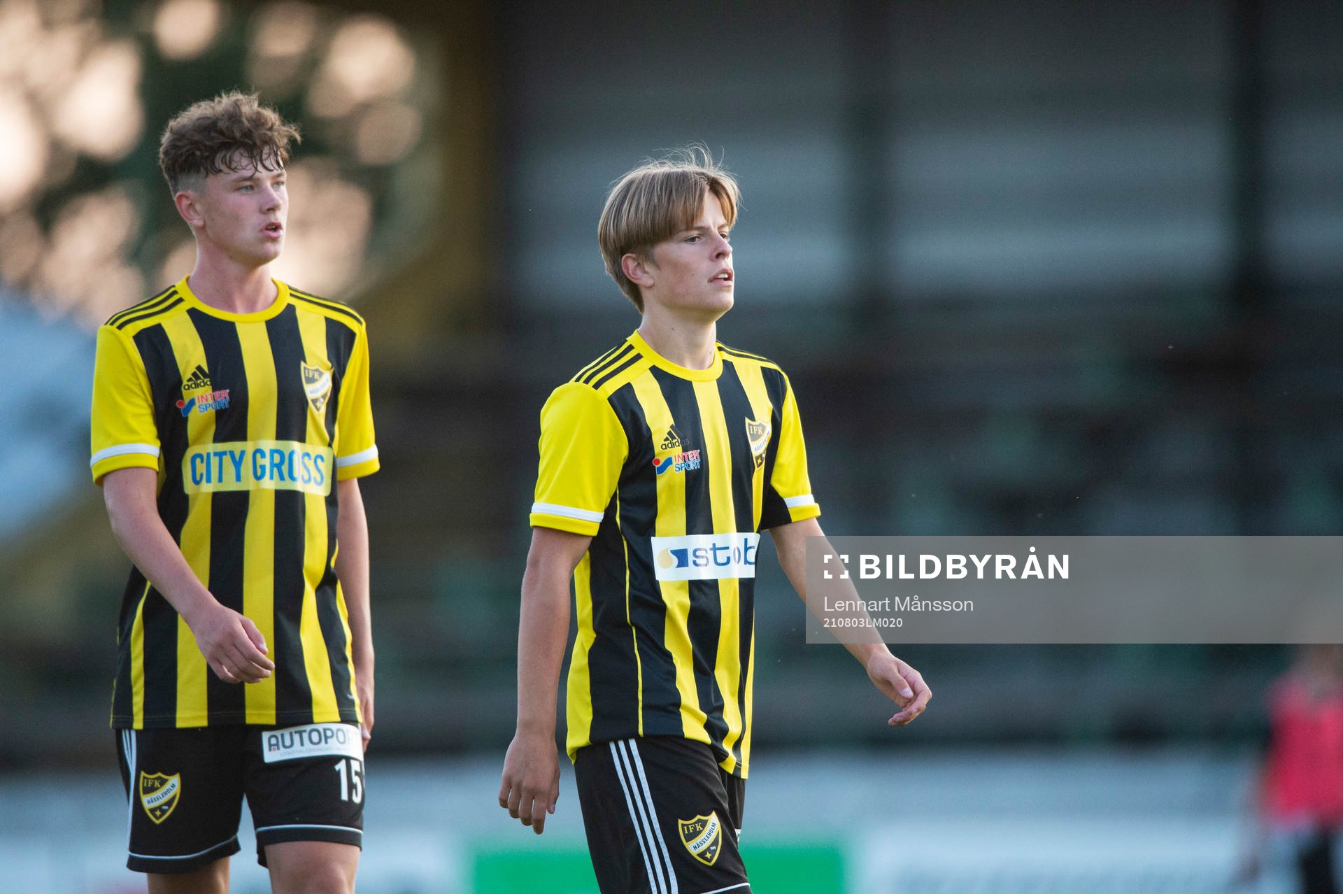 Två pojkar födda 2005 i IFK Hässleholm, Max Nilsson och