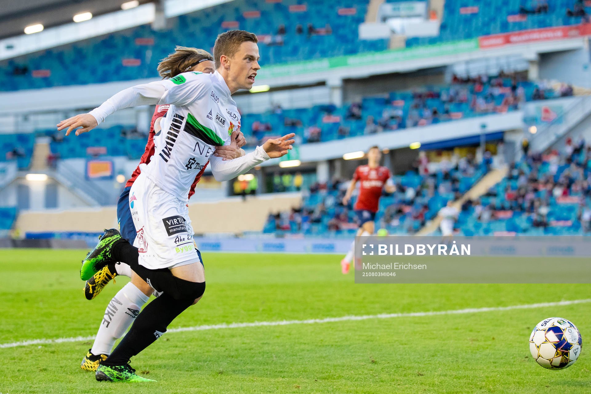 GAIS Aiden Connor Harvey under fotbollsmatchen i Superettan mellan Örgryte och GAIS den 3 augusti 2021 i Göteborg. 