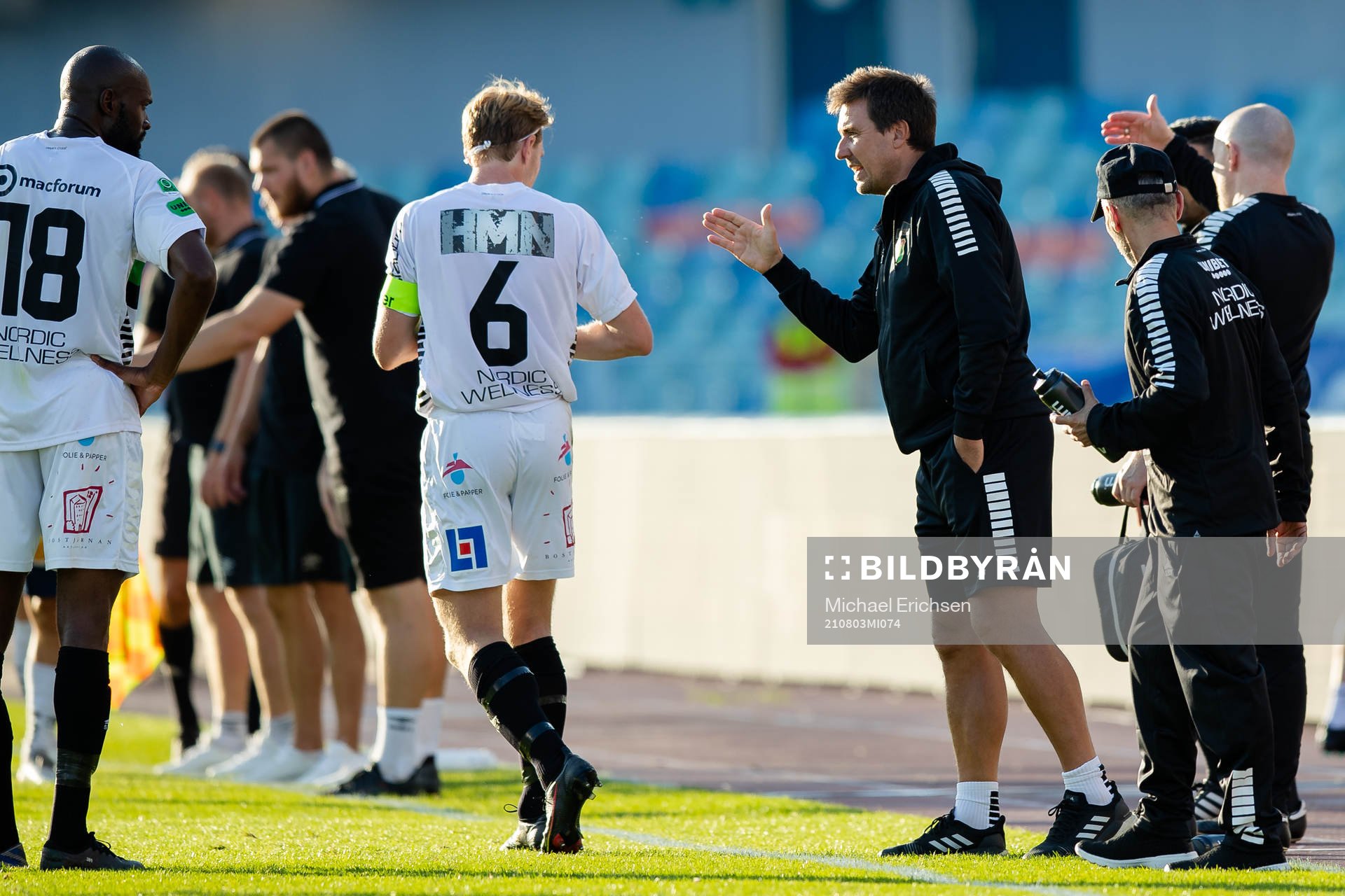 GAIS August Wängberg och tränare Stefan Jacobsson