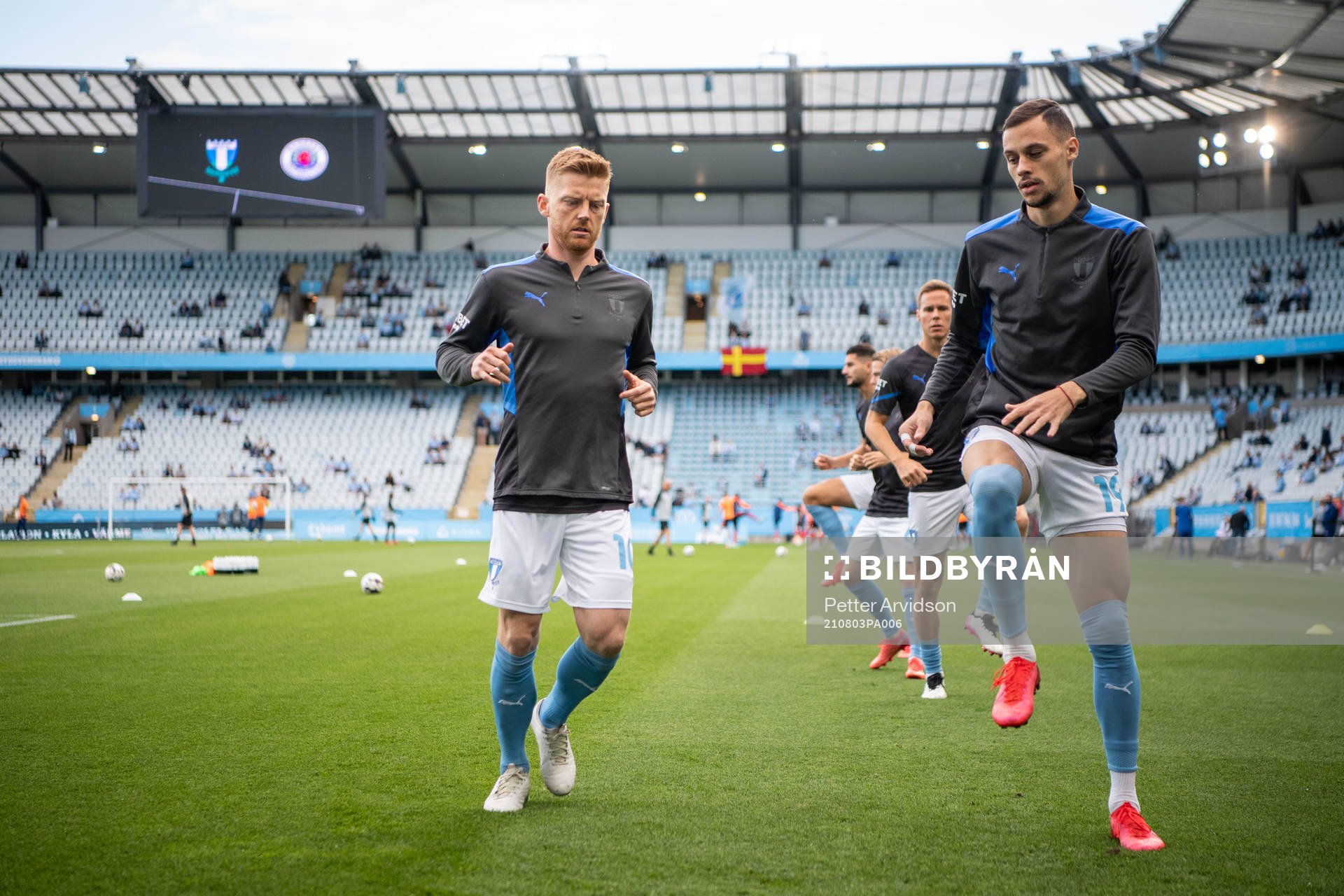 Anders Christiansen and Veljko Birmancevic of Malmö FF