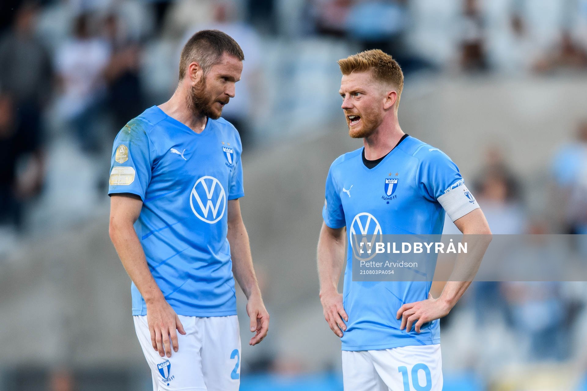 Lasse Nielsen and Anders Christiansen of Malmö FF