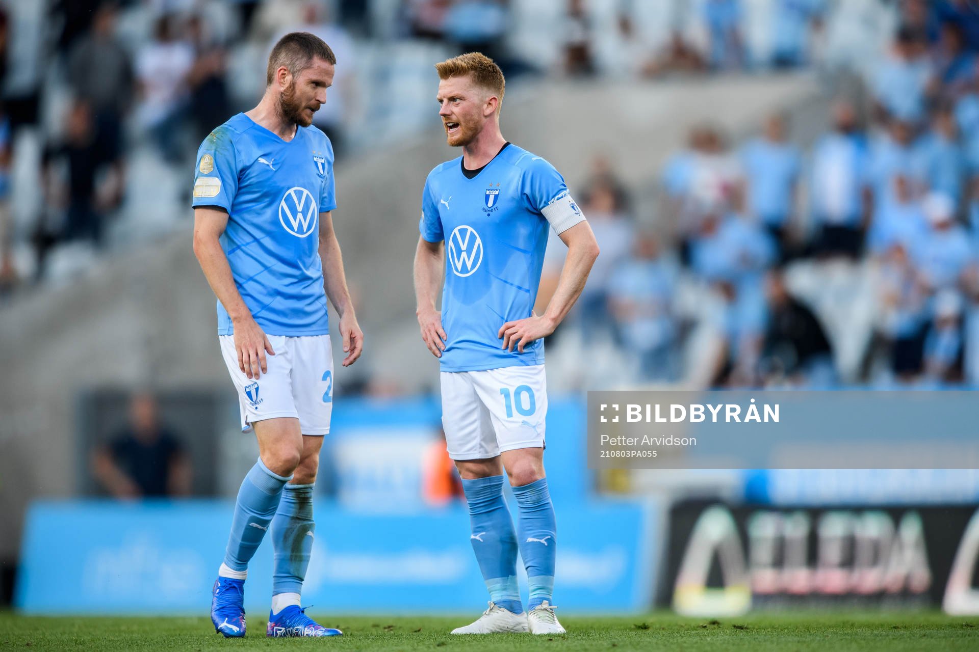 Lasse Nielsen and Anders Christiansen of Malmö FF