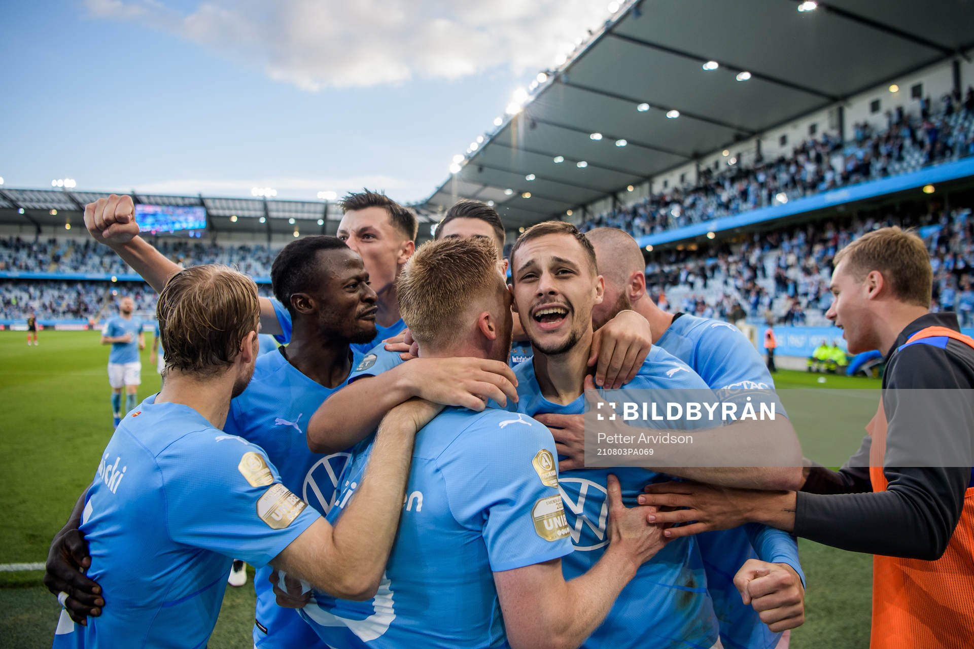 Veljko Birmancevic of Malmö FF celebrates