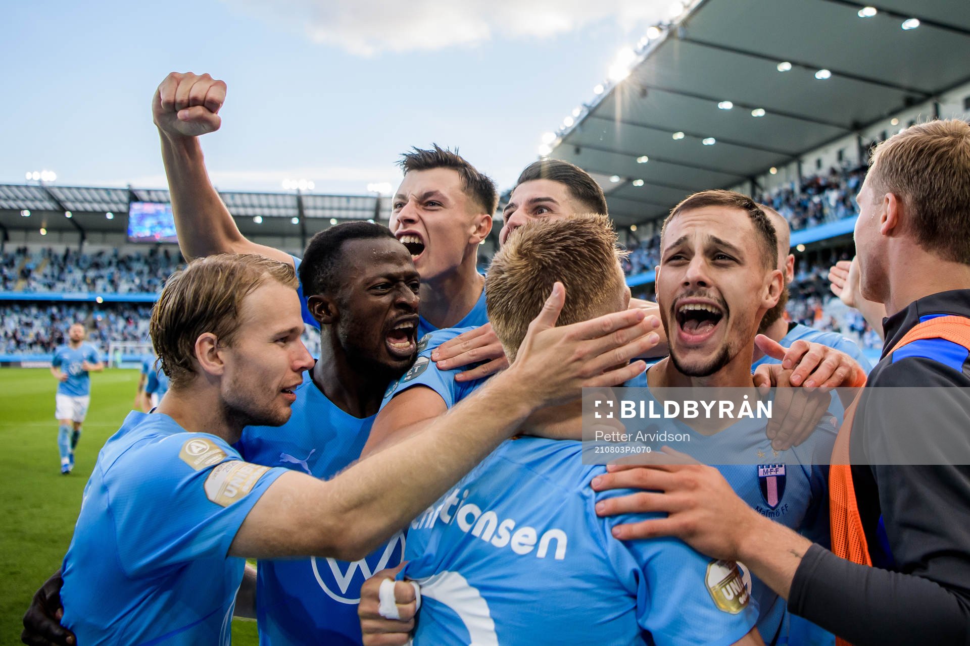 Veljko Birmancevic of Malmö FF celebrates