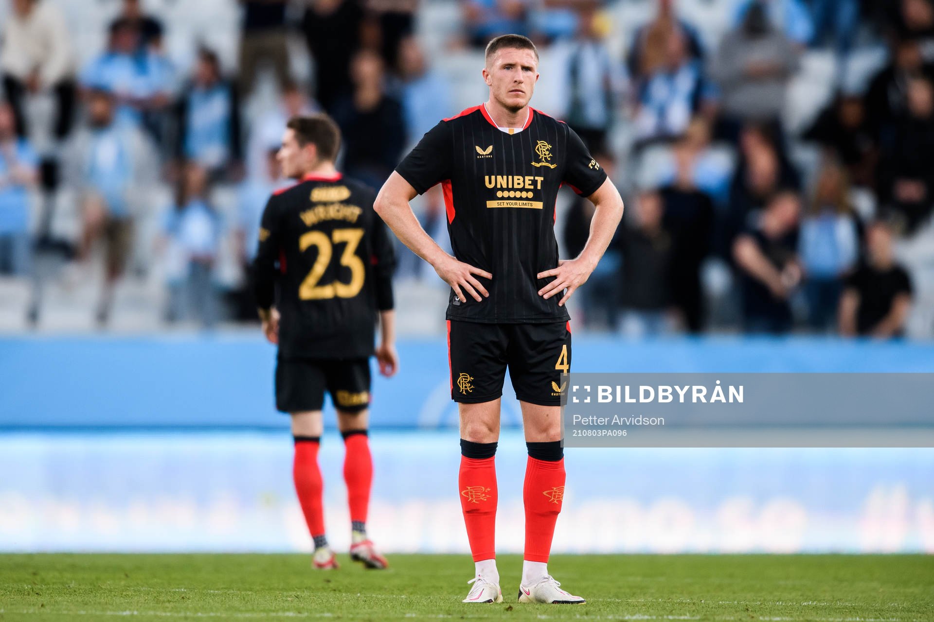John Lundstram of Rangers looks dejected