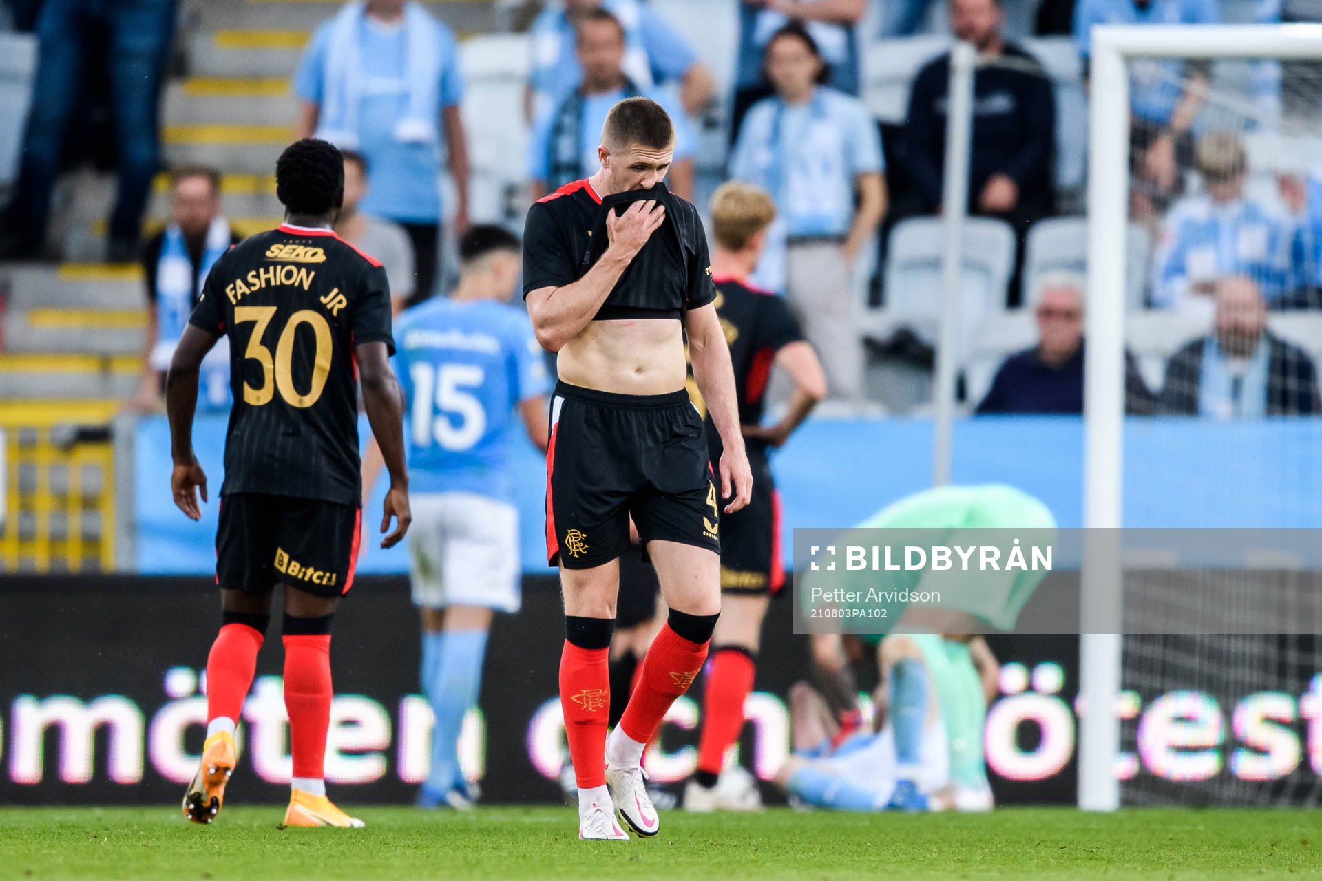 of Rangers John Lundstram looks dejected