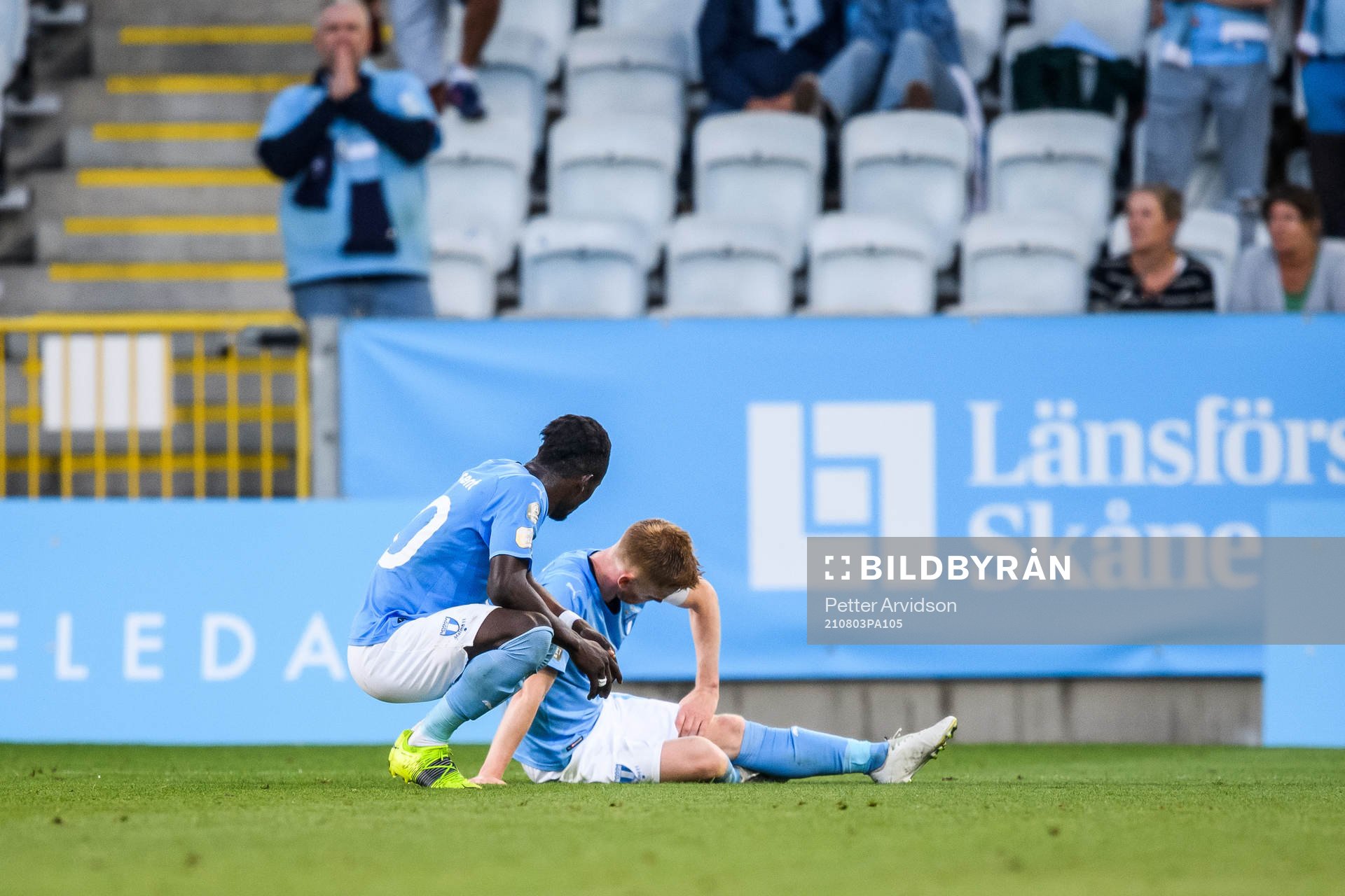 Anders Christiansen of Malmö FF is in pain