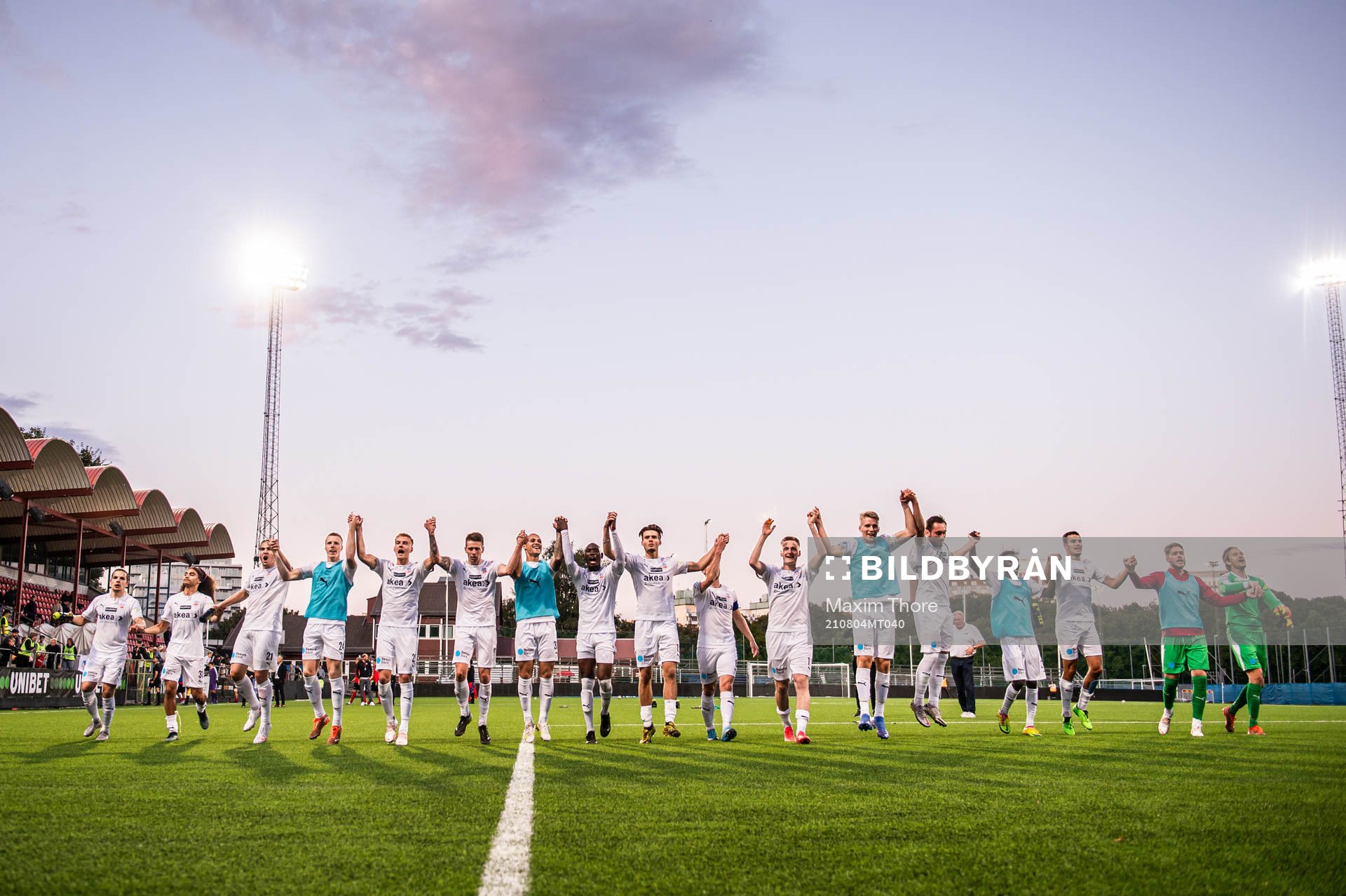 Helsingborgs spelare jublar