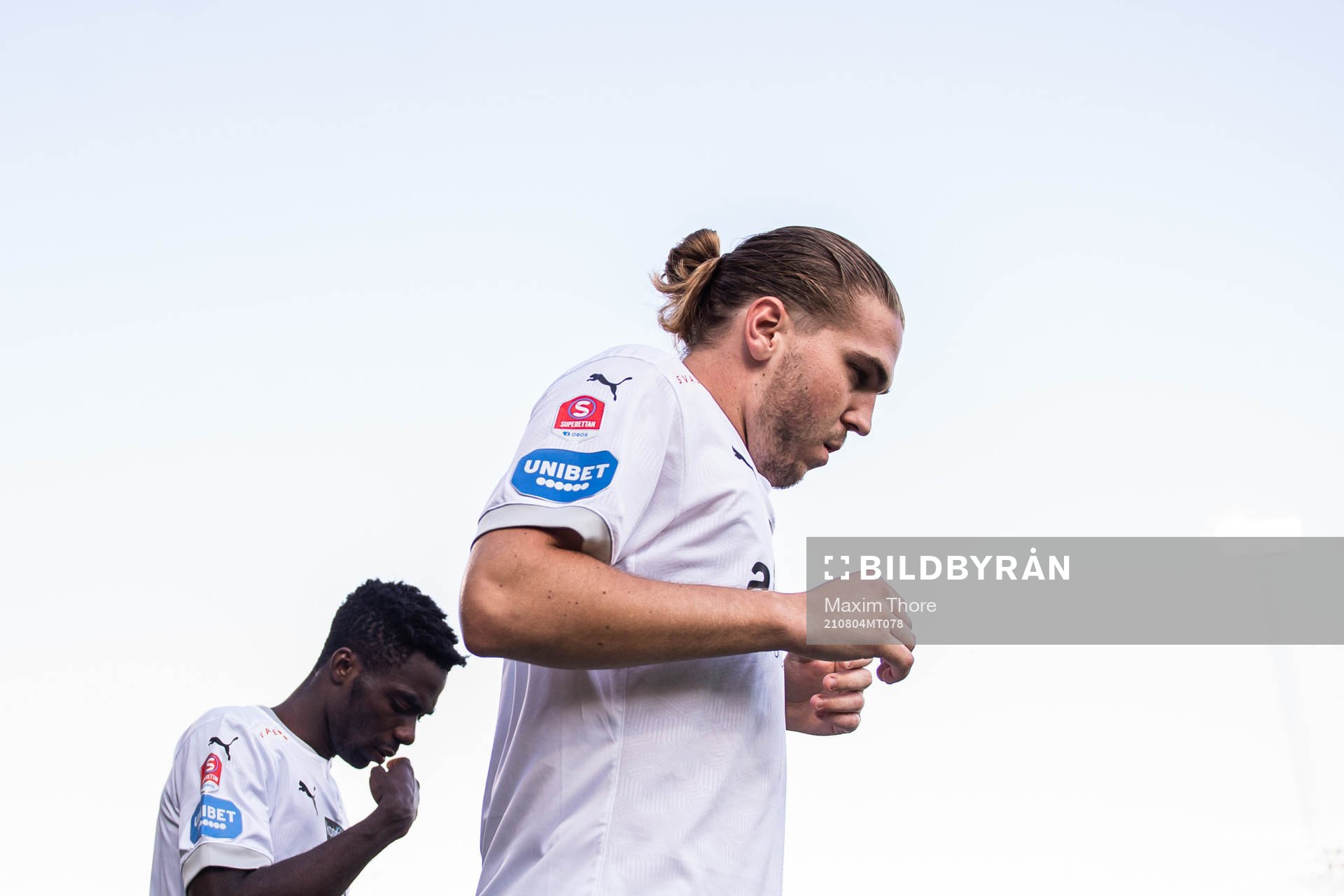 Helsingborgs Benjamin Acquah och Charlie Weberg