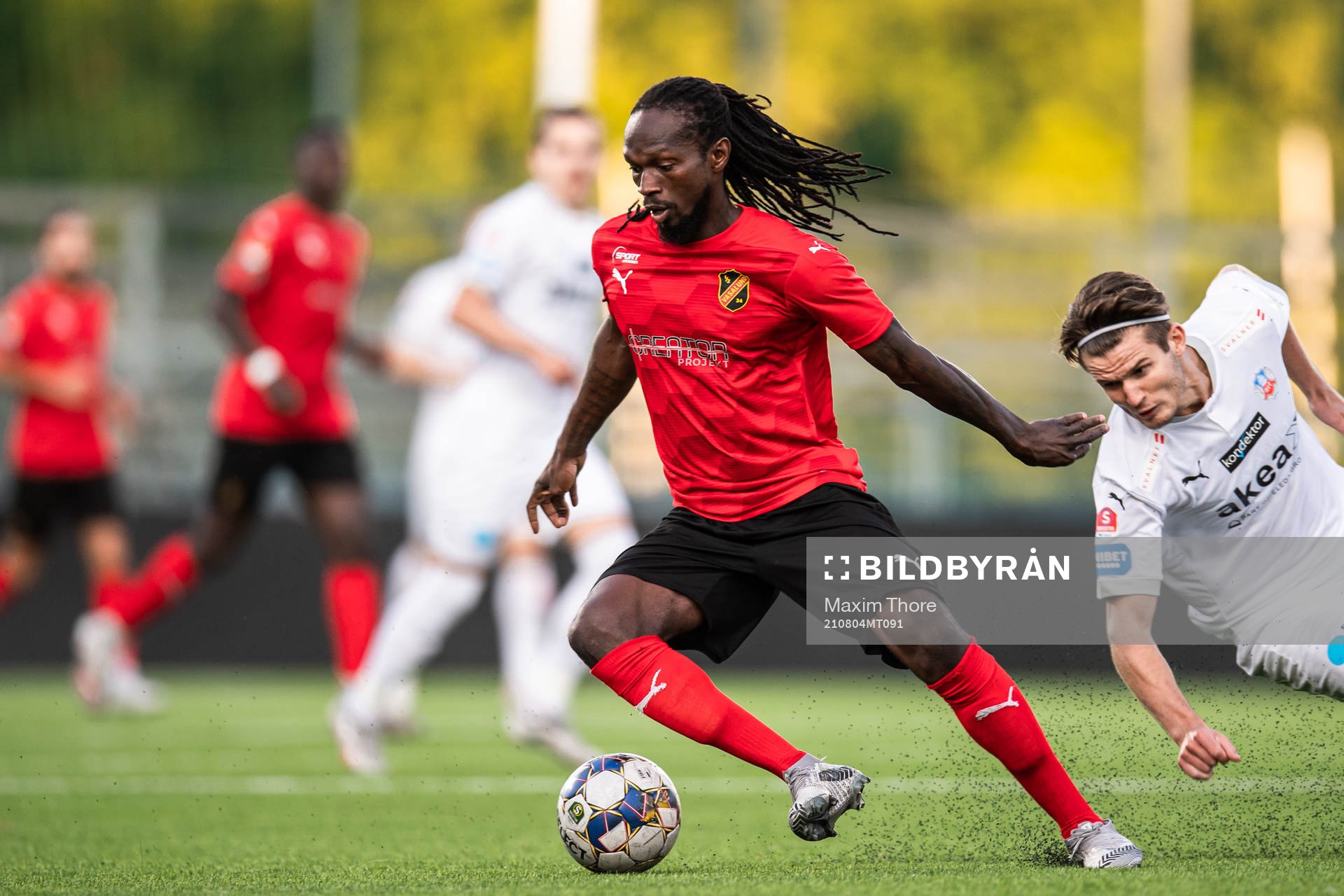 Vasalunds Kebba Ceesay och Helsingborgs Casper Widell
