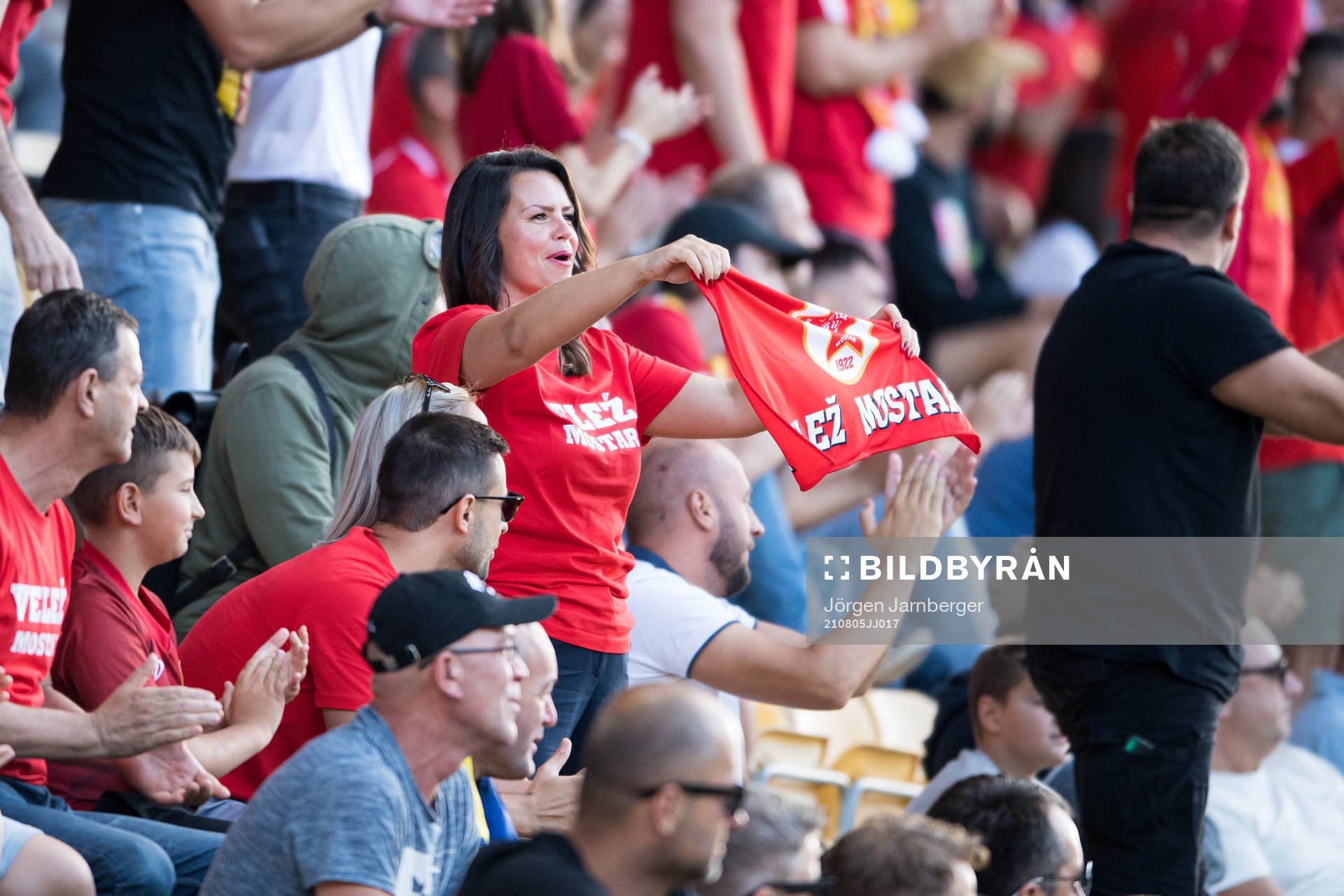 Supporters of Velez Mostar in the stands