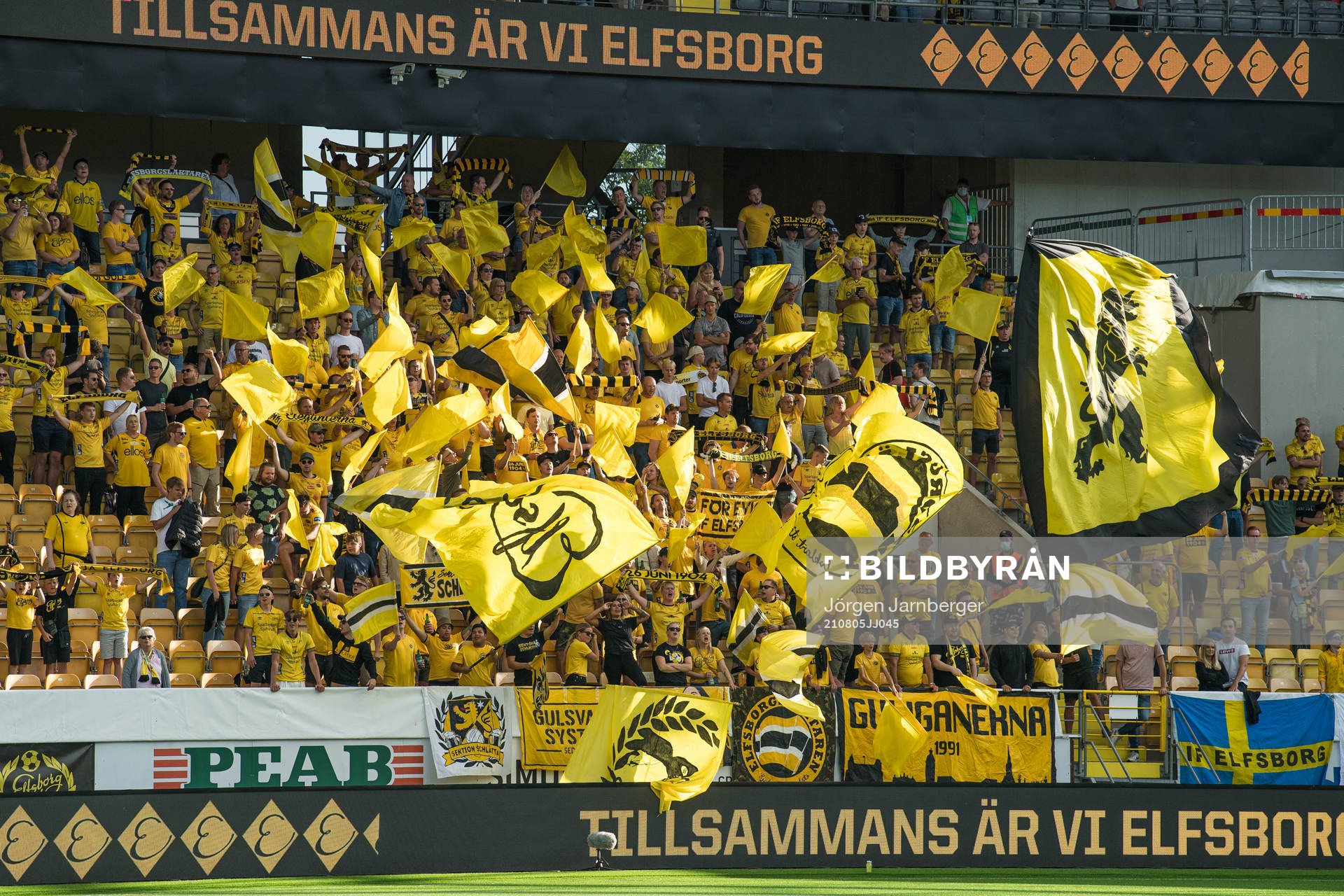 Supporters of Elfsborg in the stands