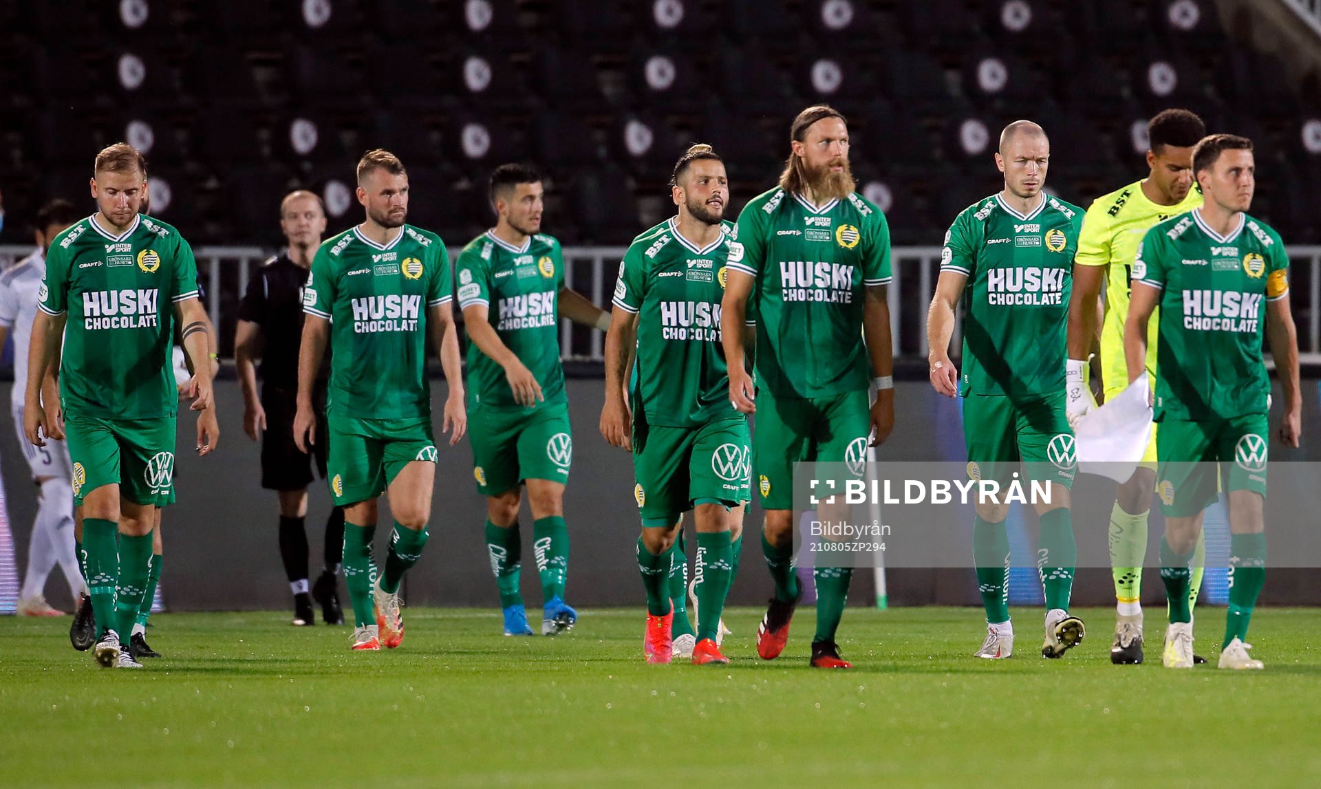 Hammarby players looking dejected