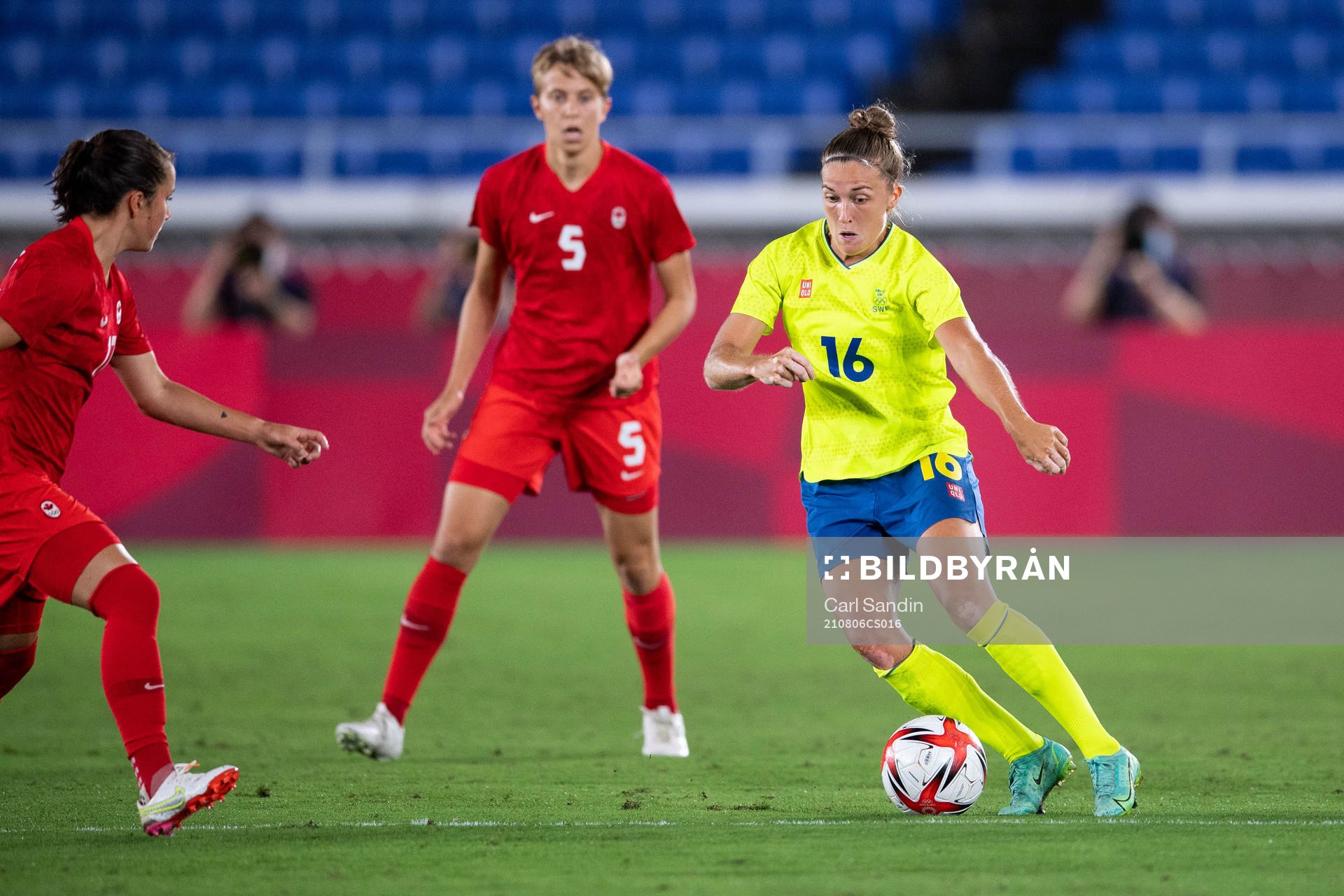 Filippa Angeldahl of Sweden in the women’s football final