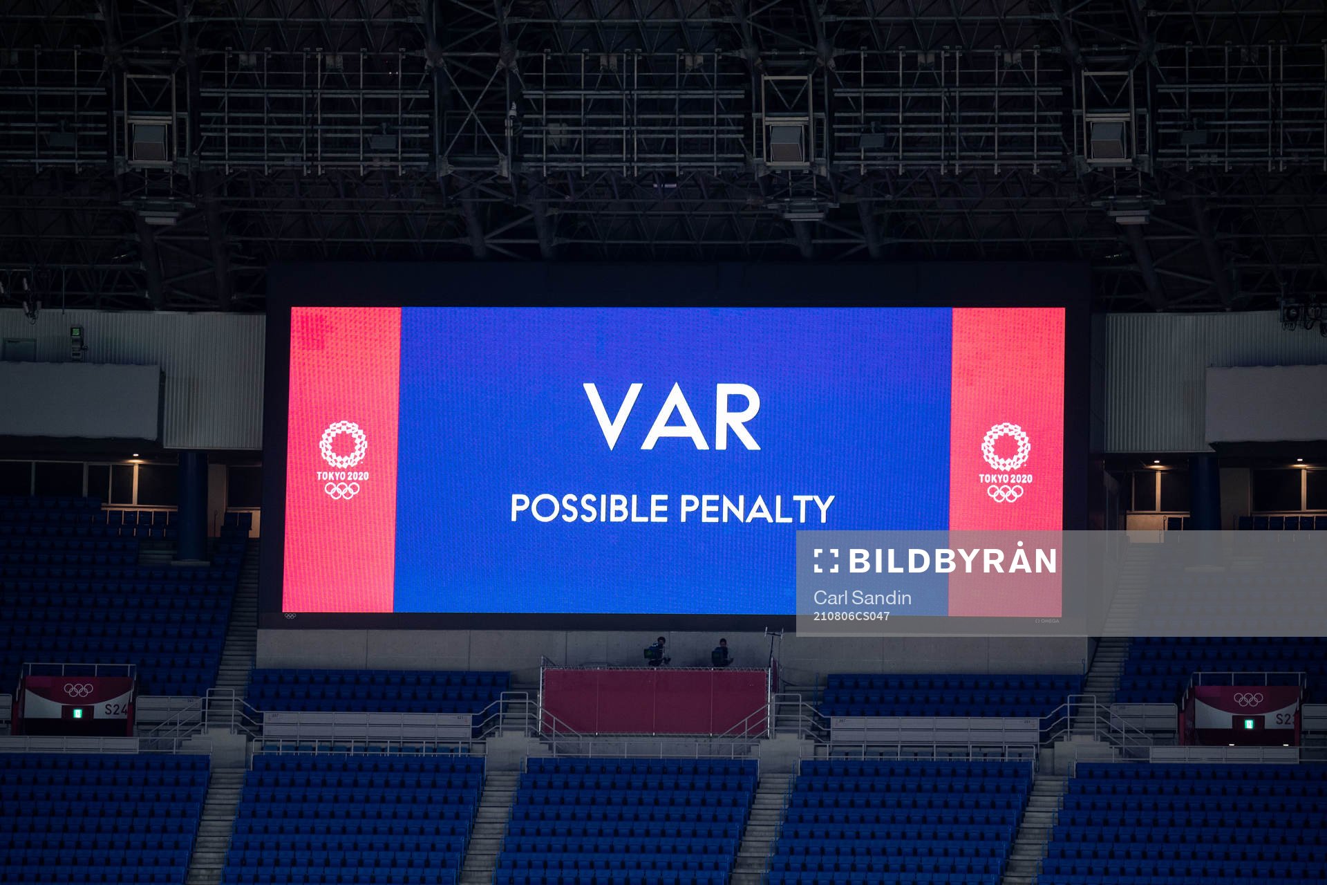 VAR sign in the women’s football final