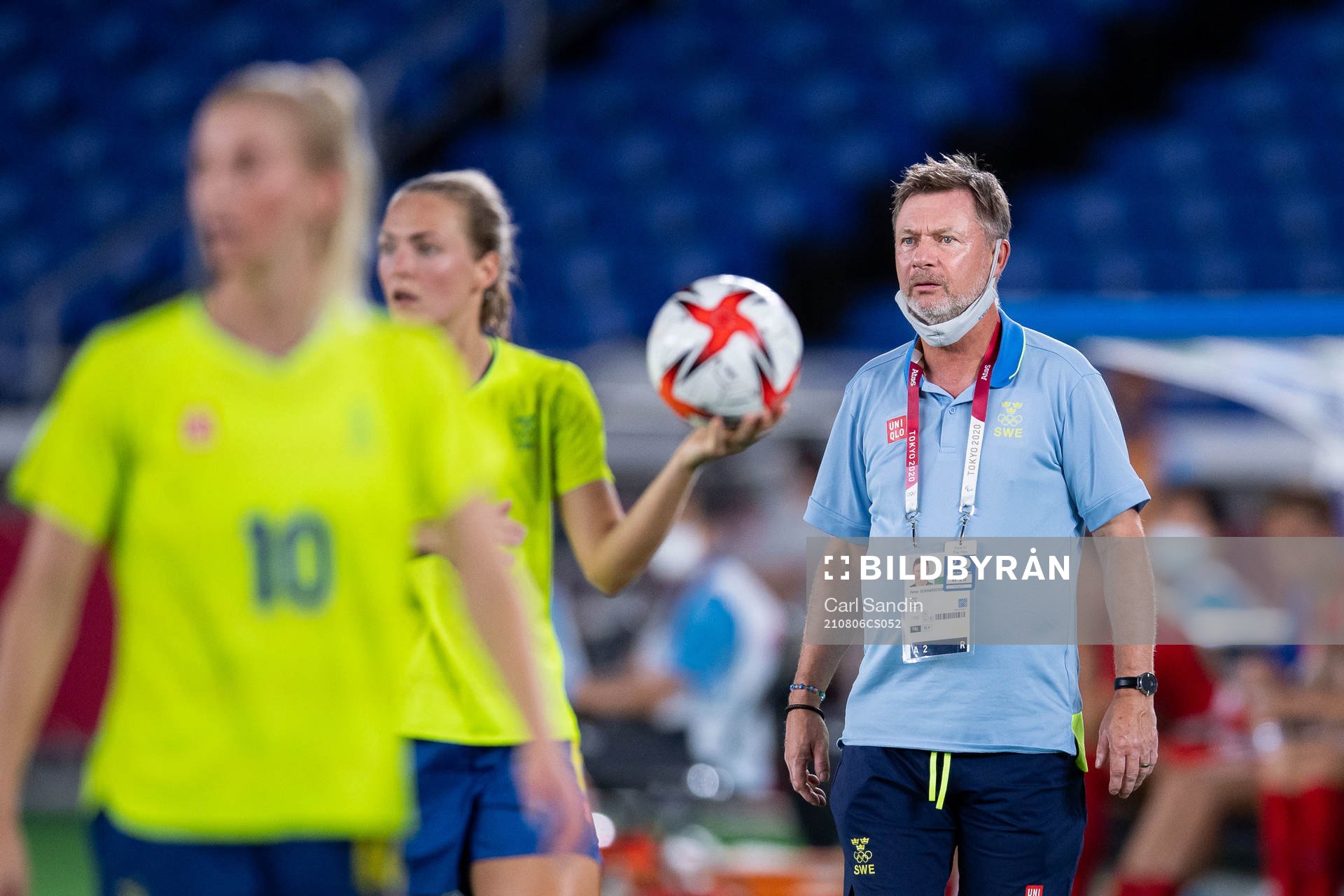 Peter Gerhardsson, head coach of Sweden, in the women’s