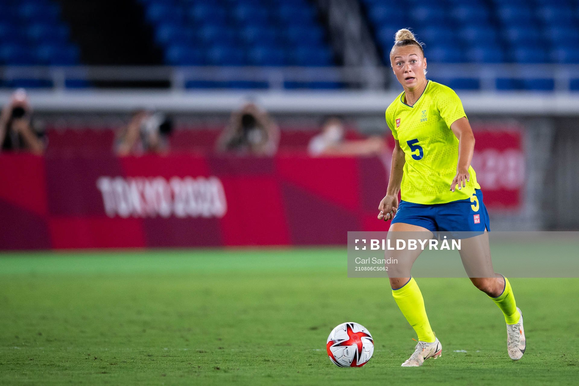 Hanna Bennison of Sweden in the women’s football final