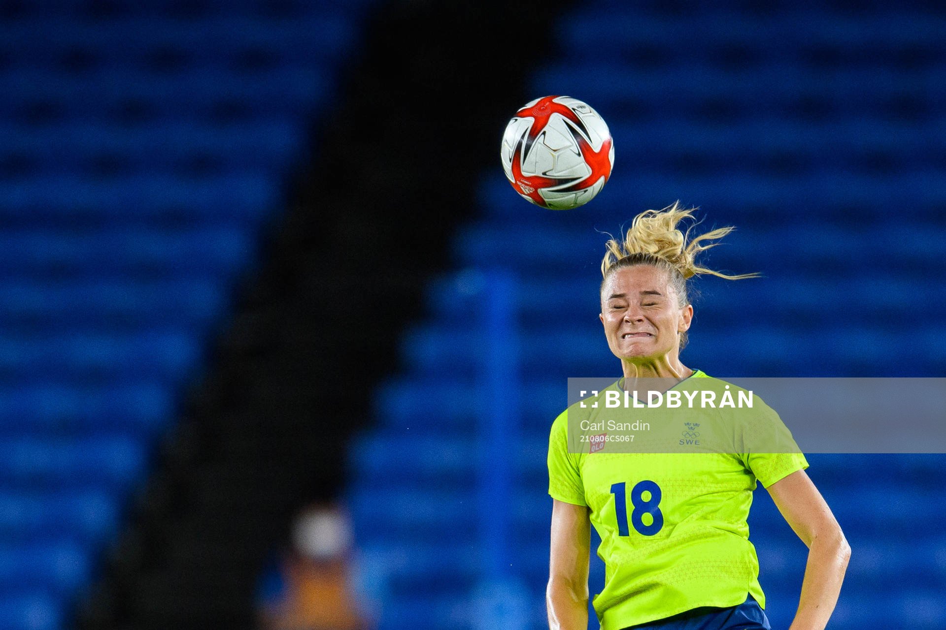 Fridolina Rolfö of Sweden in the women’s football final