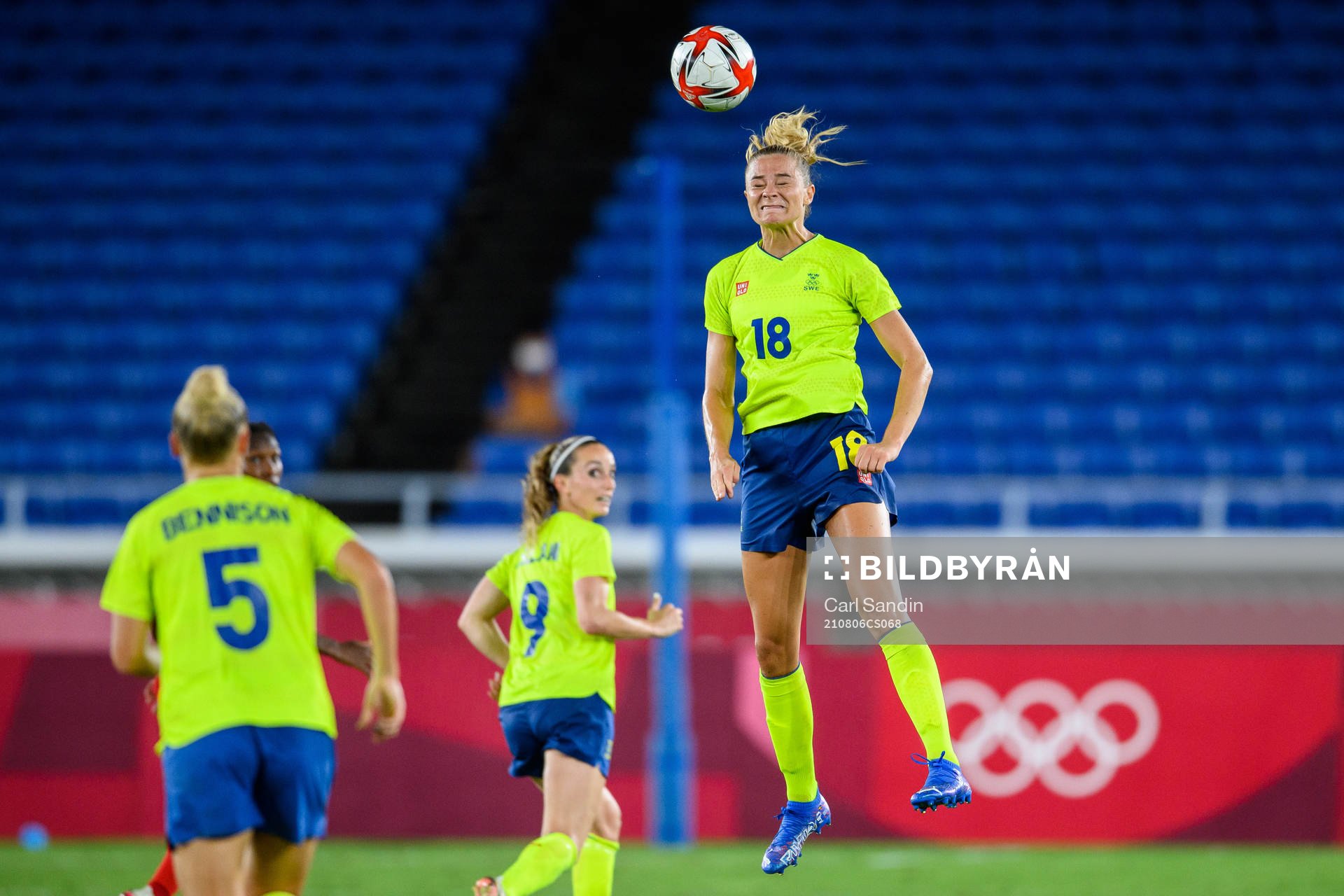 Fridolina Rolfö of Sweden in the women’s football final